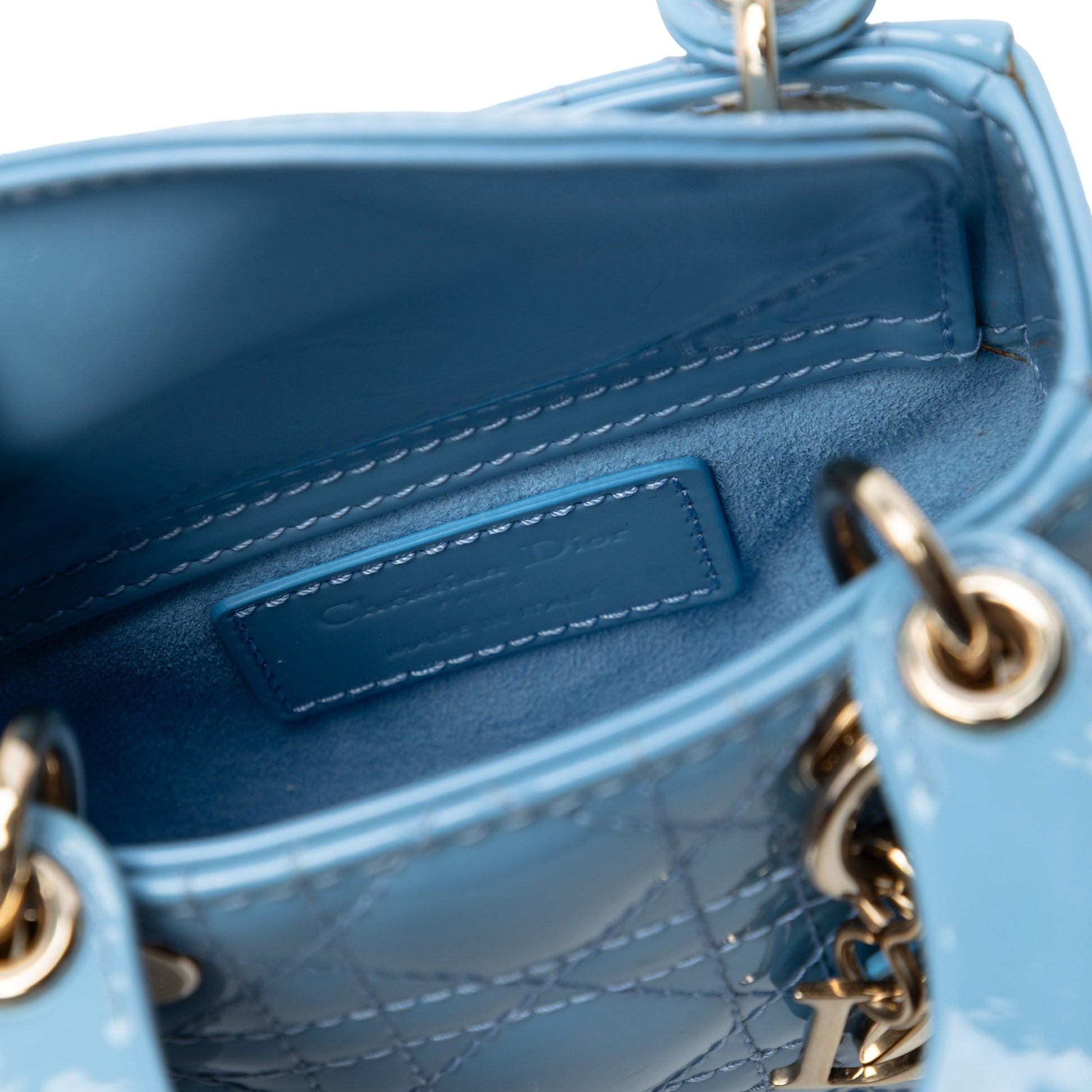 Micro Patent Cannage Lady Dior