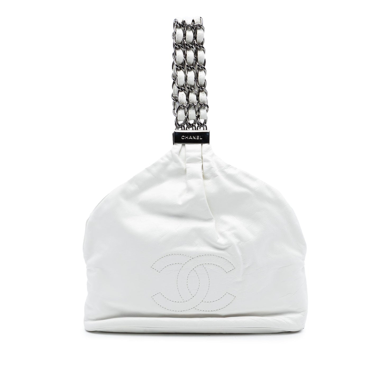 Chanel CC Lambskin Rock and Chain Hobo Bag