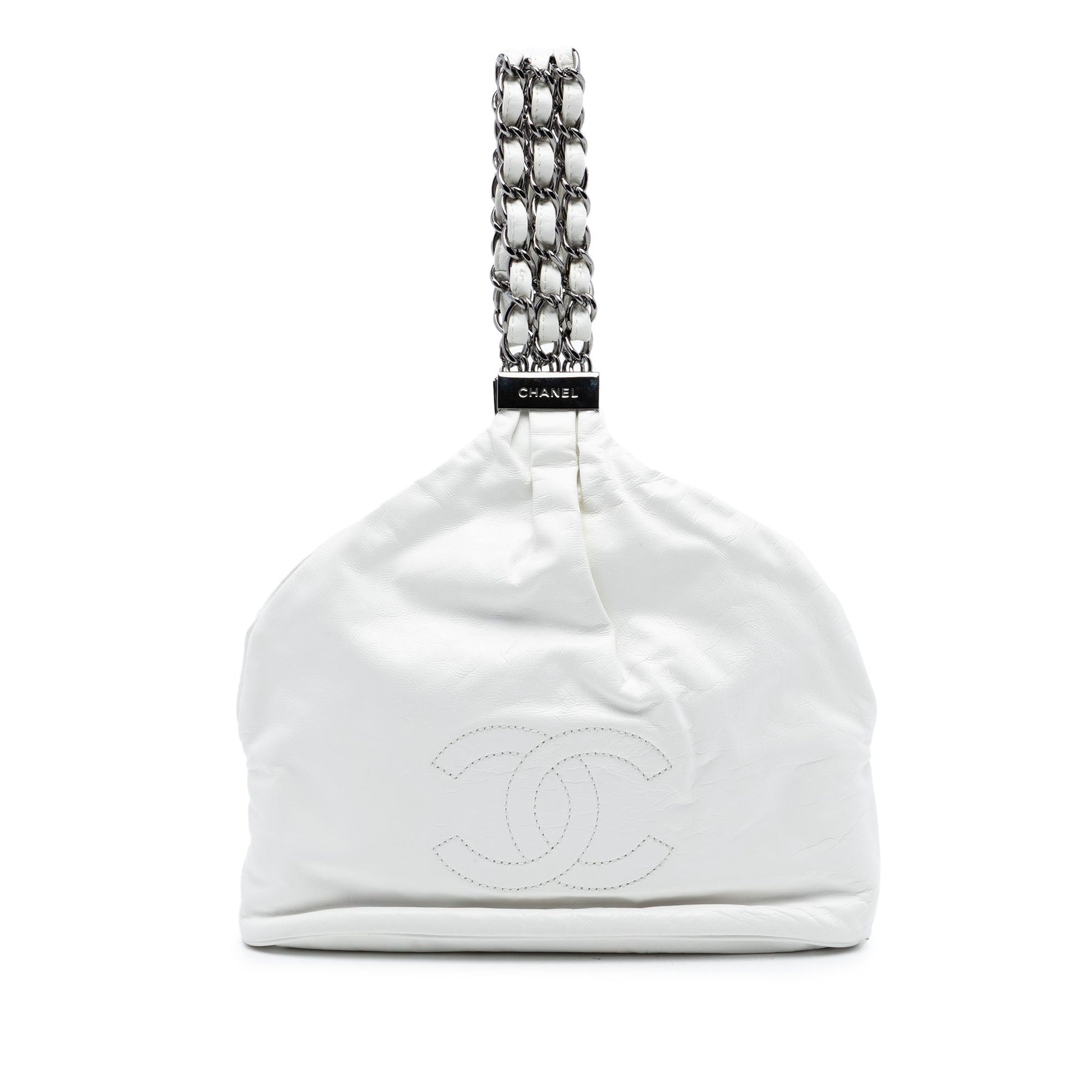 Chanel CC Lambskin Rock and Chain Hobo Bag