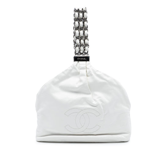 Chanel CC Lambskin Rock and Chain Hobo Bag
