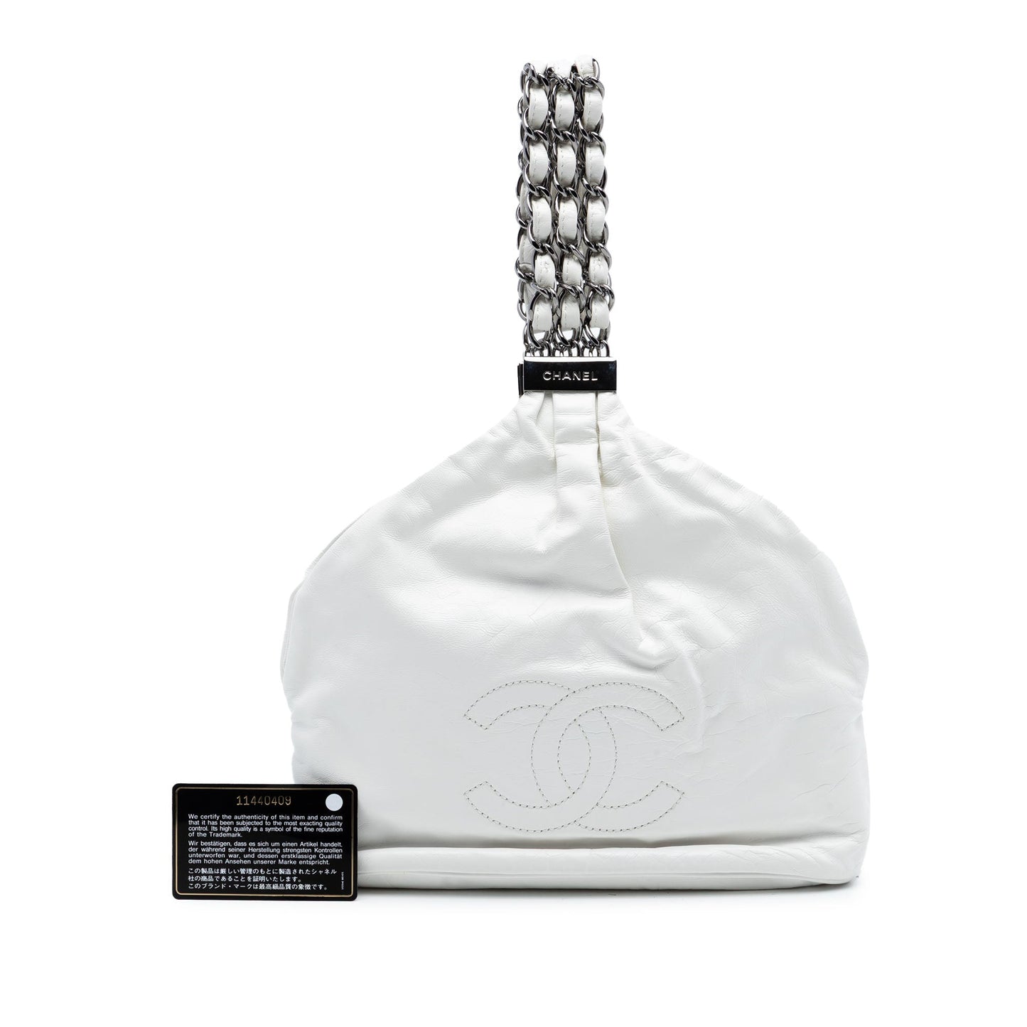 Chanel CC Lambskin Rock and Chain Hobo Bag