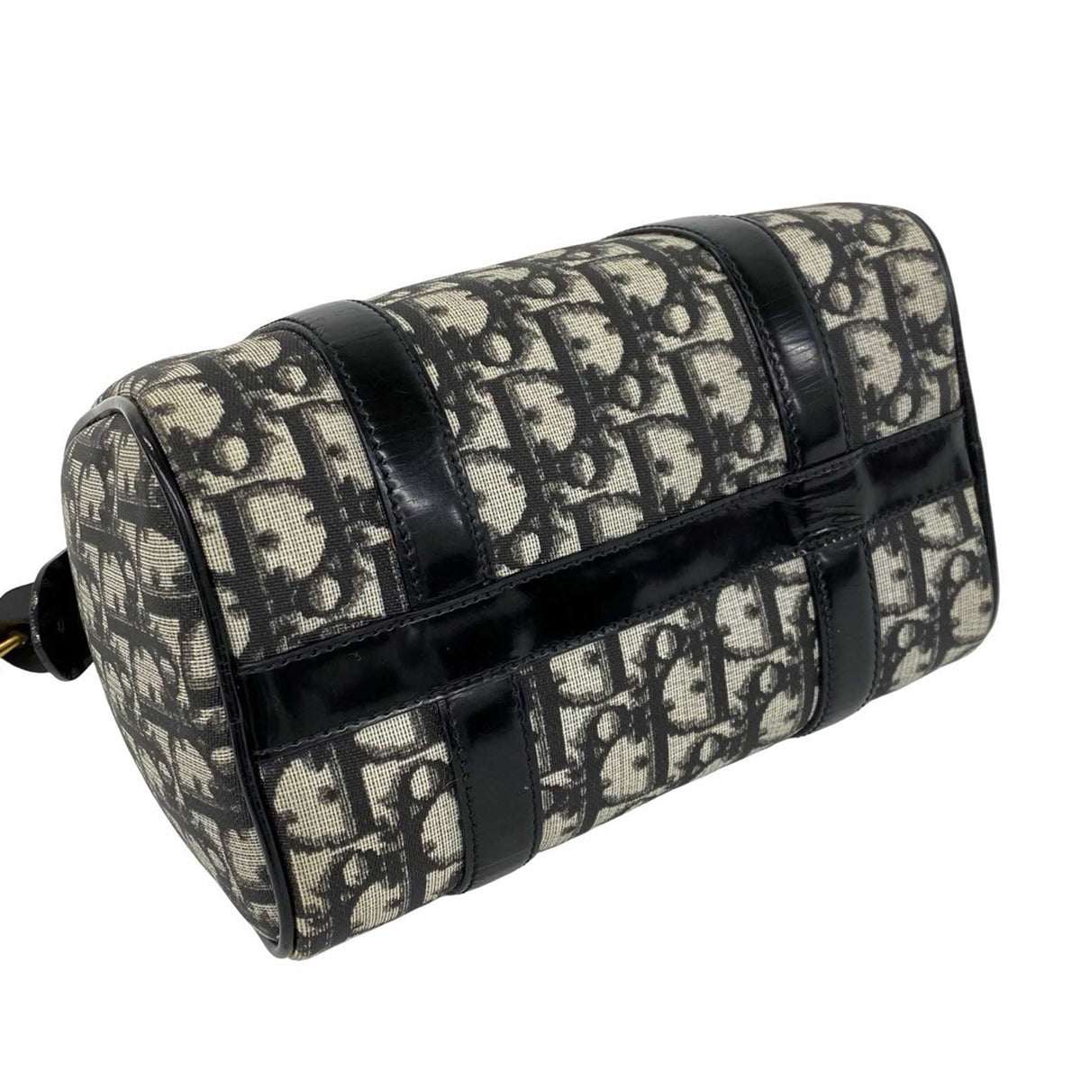 Dior Mini Diorissimo Trotter Canvas Boston Bag