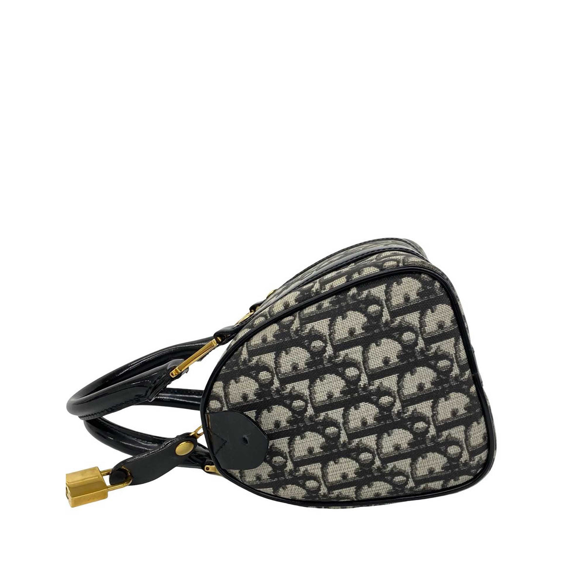 Dior Mini Diorissimo Trotter Canvas Boston Bag