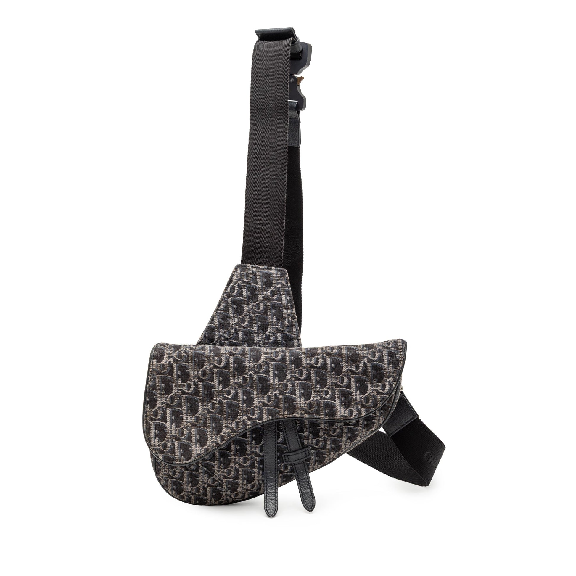 Dior Oblique Canvas Saddle Crossbody