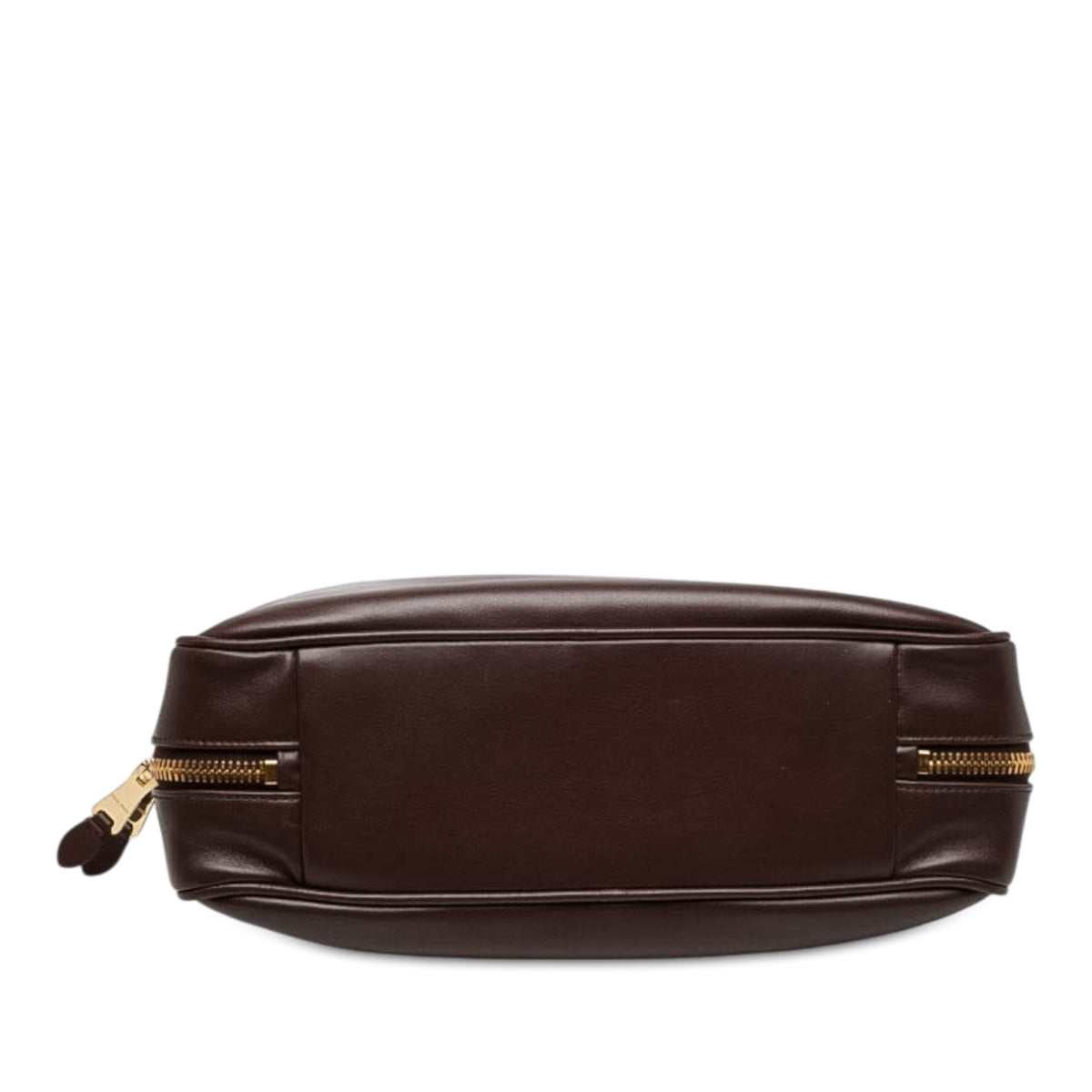 Miu Miu Large Calfskin Logo Beau Handbag — Brown