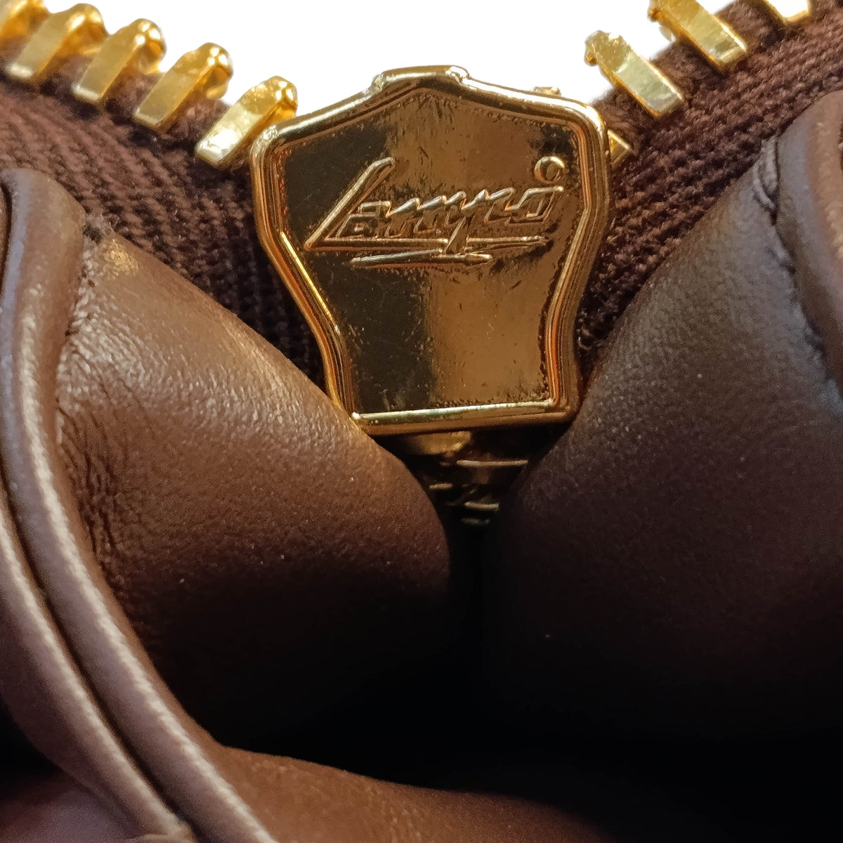 Miu Miu Large Calfskin Logo Beau Handbag — Brown