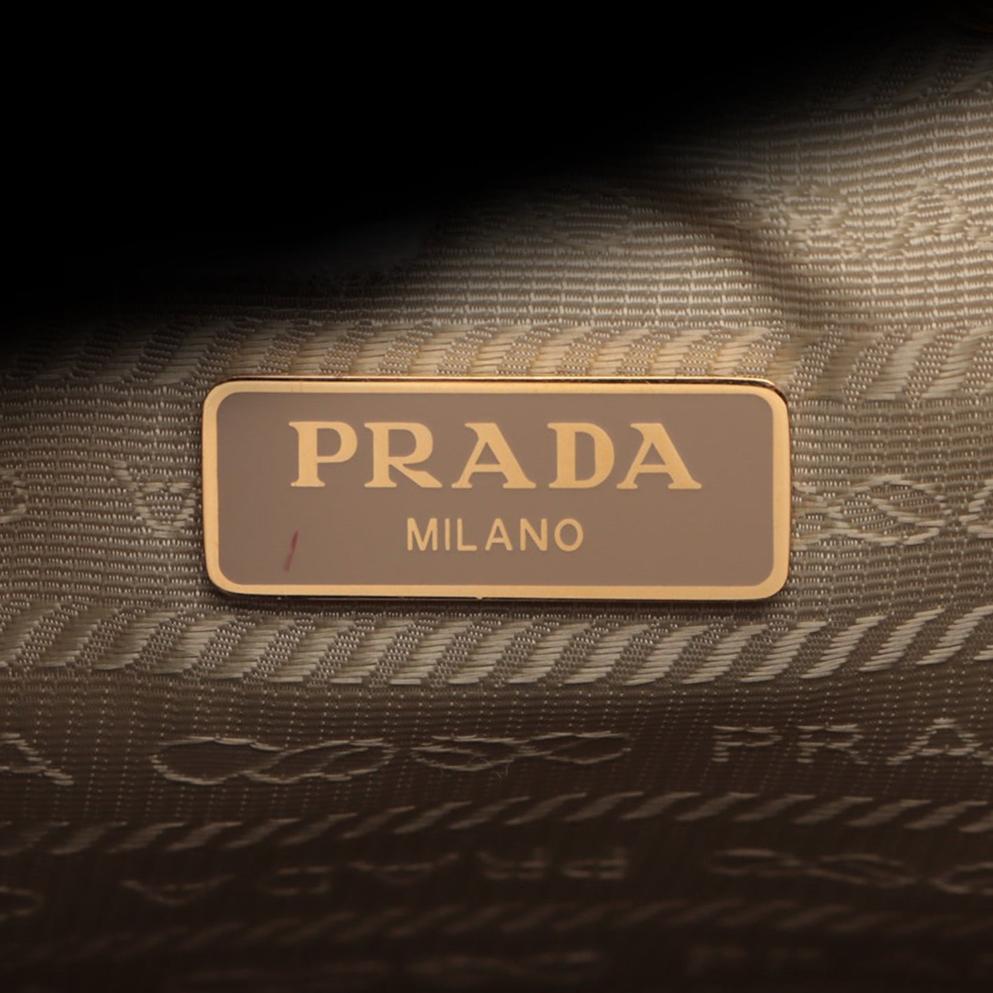 Prada Canvas Canapa Logo Bow Drawstring Bucket