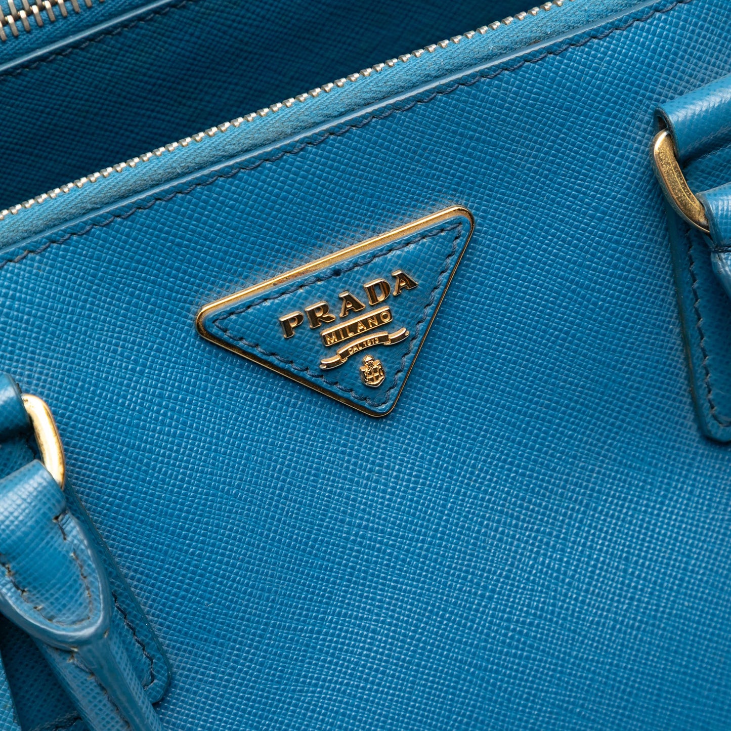 Prada Large Saffiano Lux Galleria Double Zip Tote