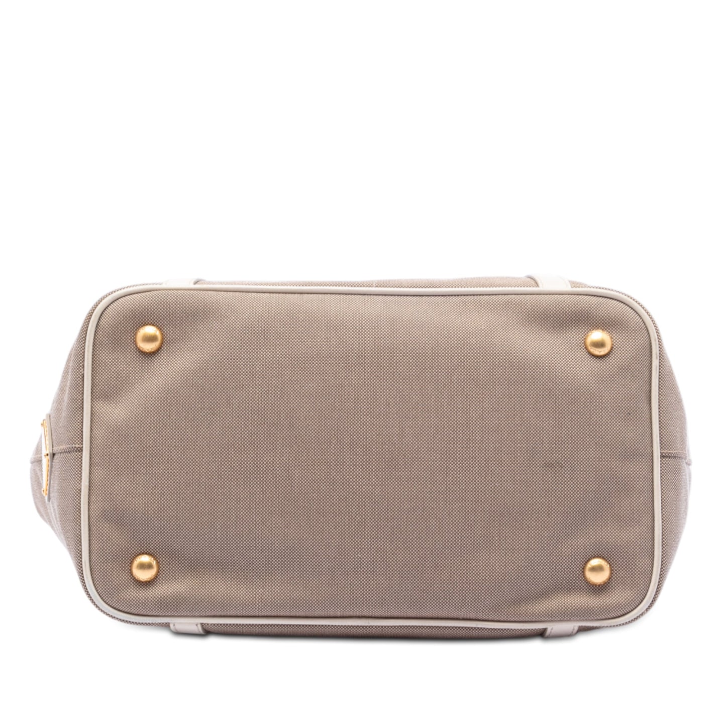 Prada Canvas Canapa Logo Bow Satchel