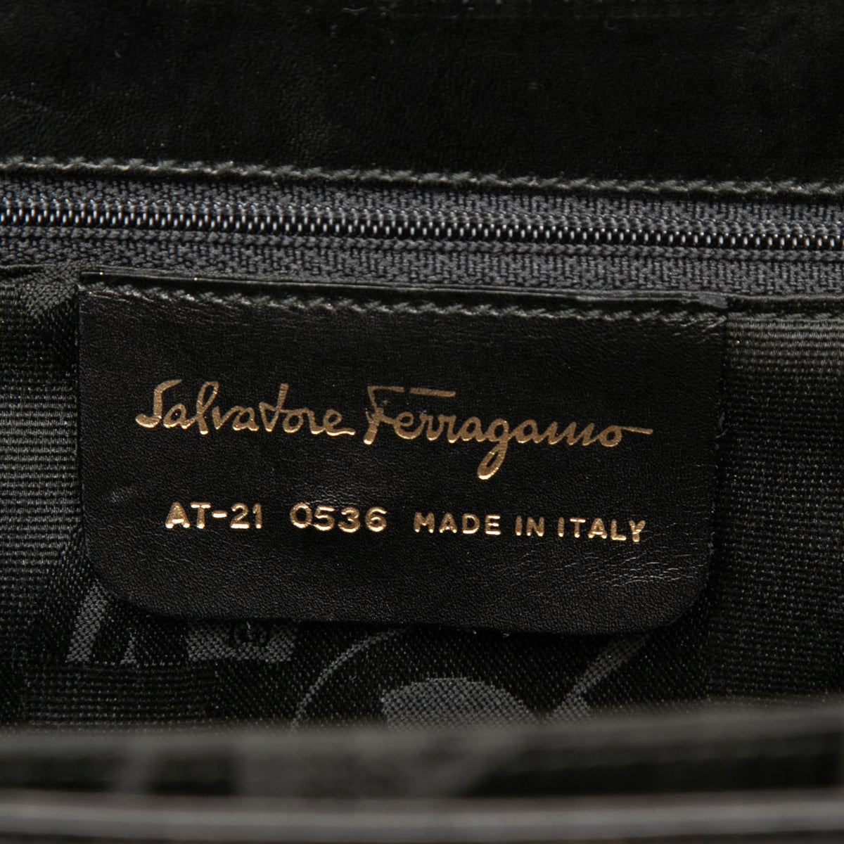 Ferragamo Smooth Calfskin Gancini Iconic Top Handle Bag — Black