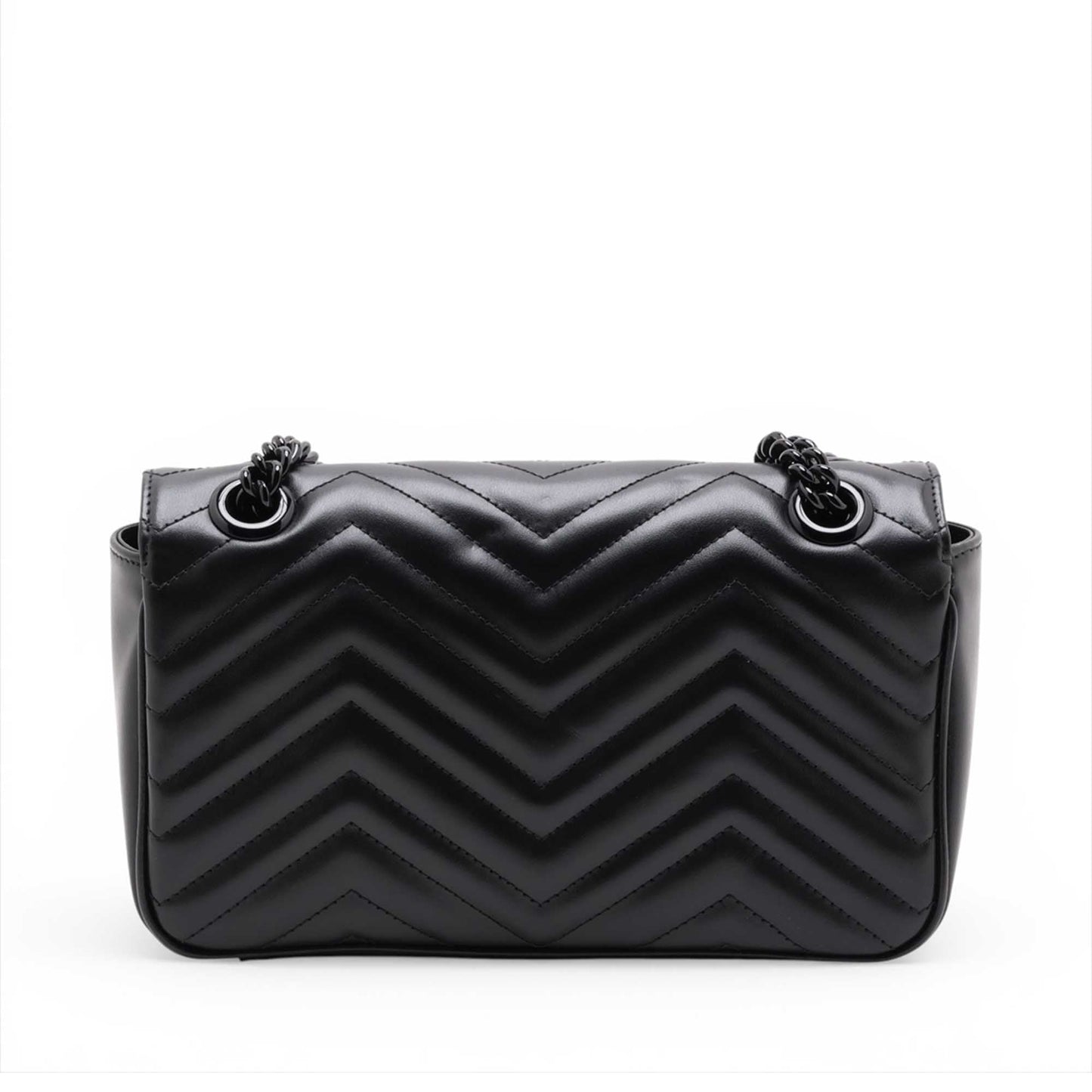 Gucci Small GG Marmont Matelasse Calfskin Monochrome Shoulder Bag
