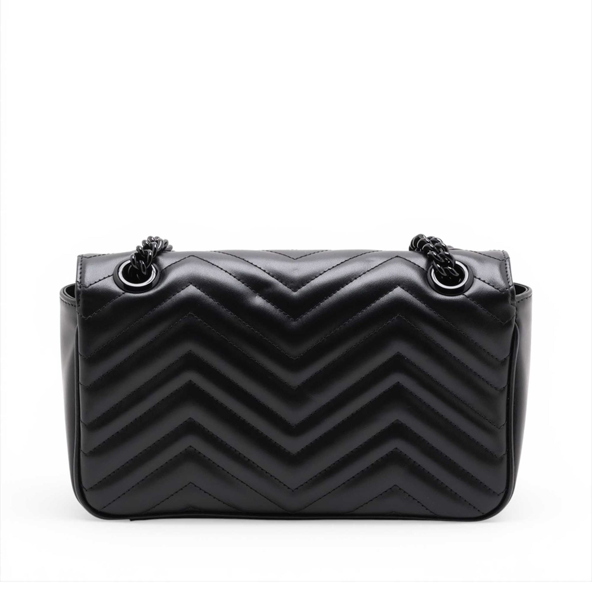 Gucci Small GG Marmont Matelasse Calfskin Monochrome Shoulder Bag