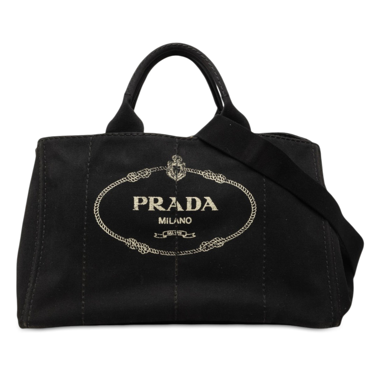 Prada Large Canvas Canapa Logo Tote