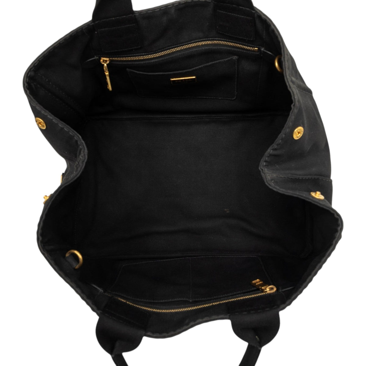 Prada Large Canvas Canapa Logo Tote
