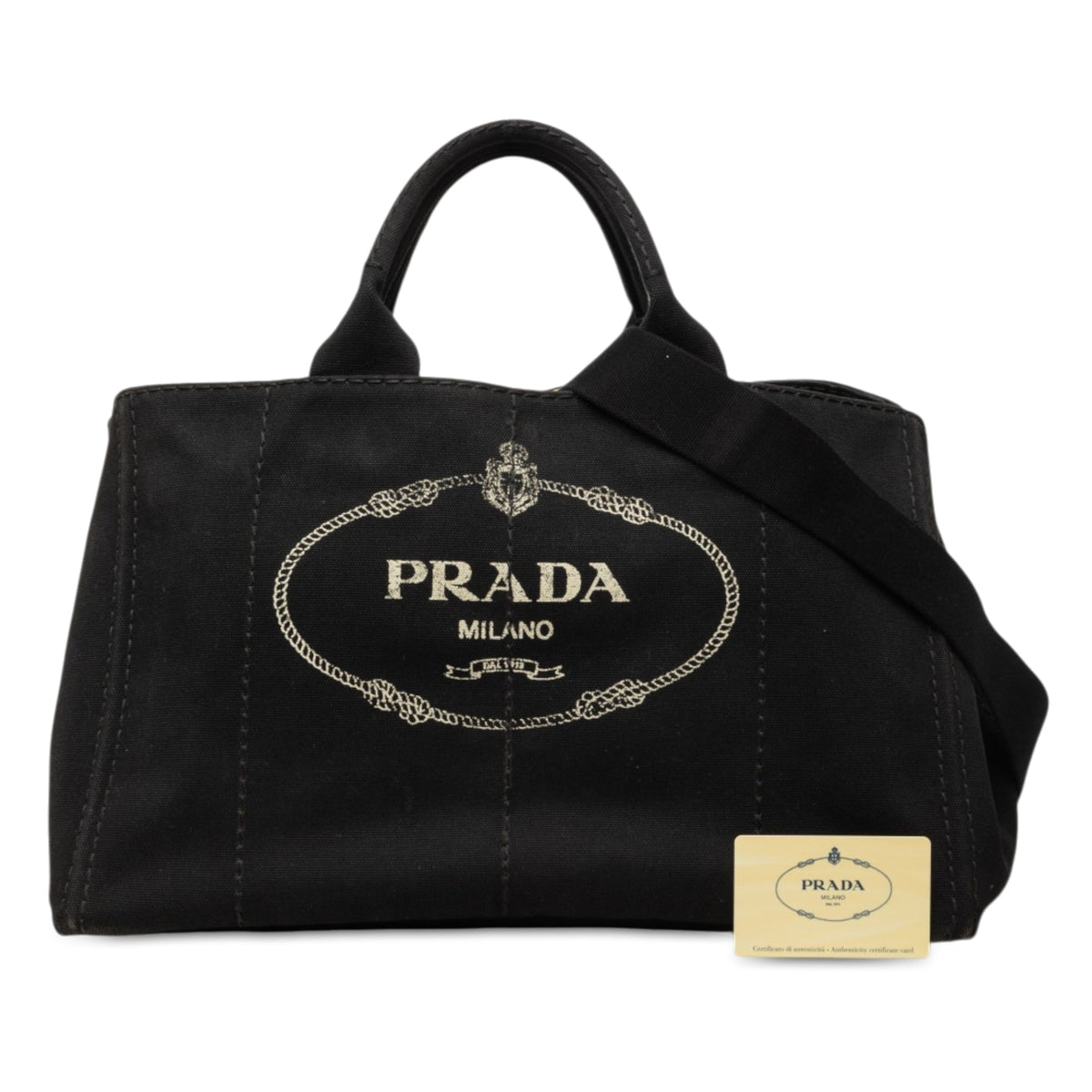 Prada Large Canvas Canapa Logo Tote