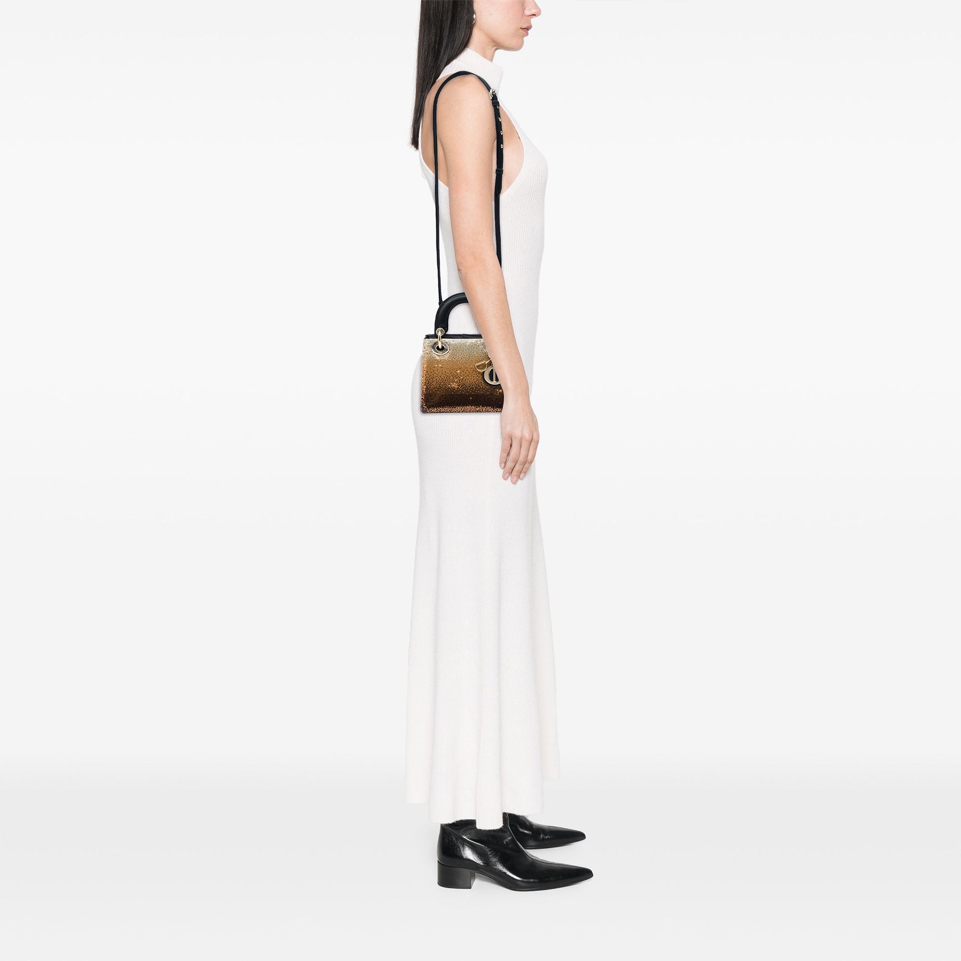 Dior Mini Satin Sequin Gradient Lady Dior
