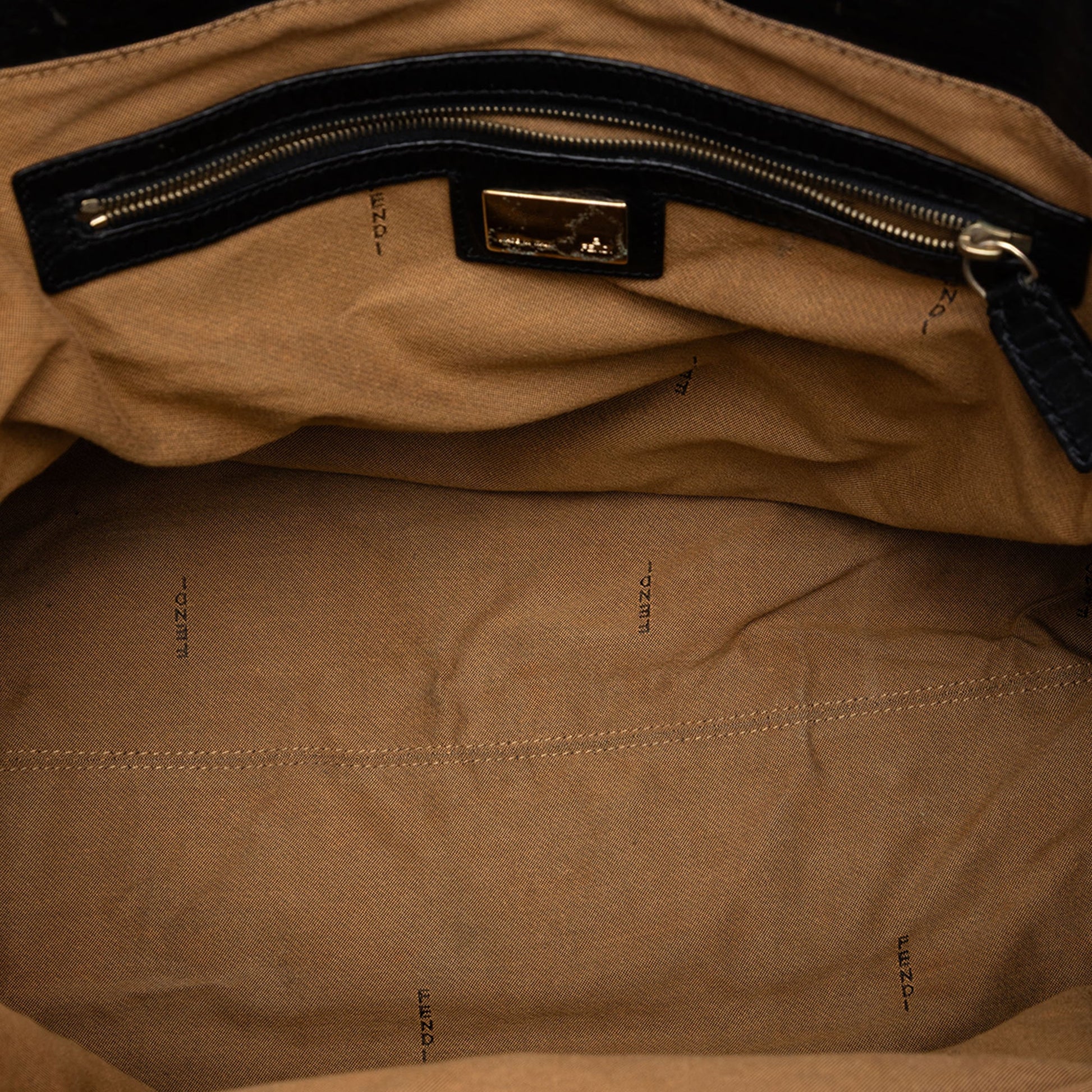 Fendi Large Pequin Canvas Etniko Du Jour Handbag
