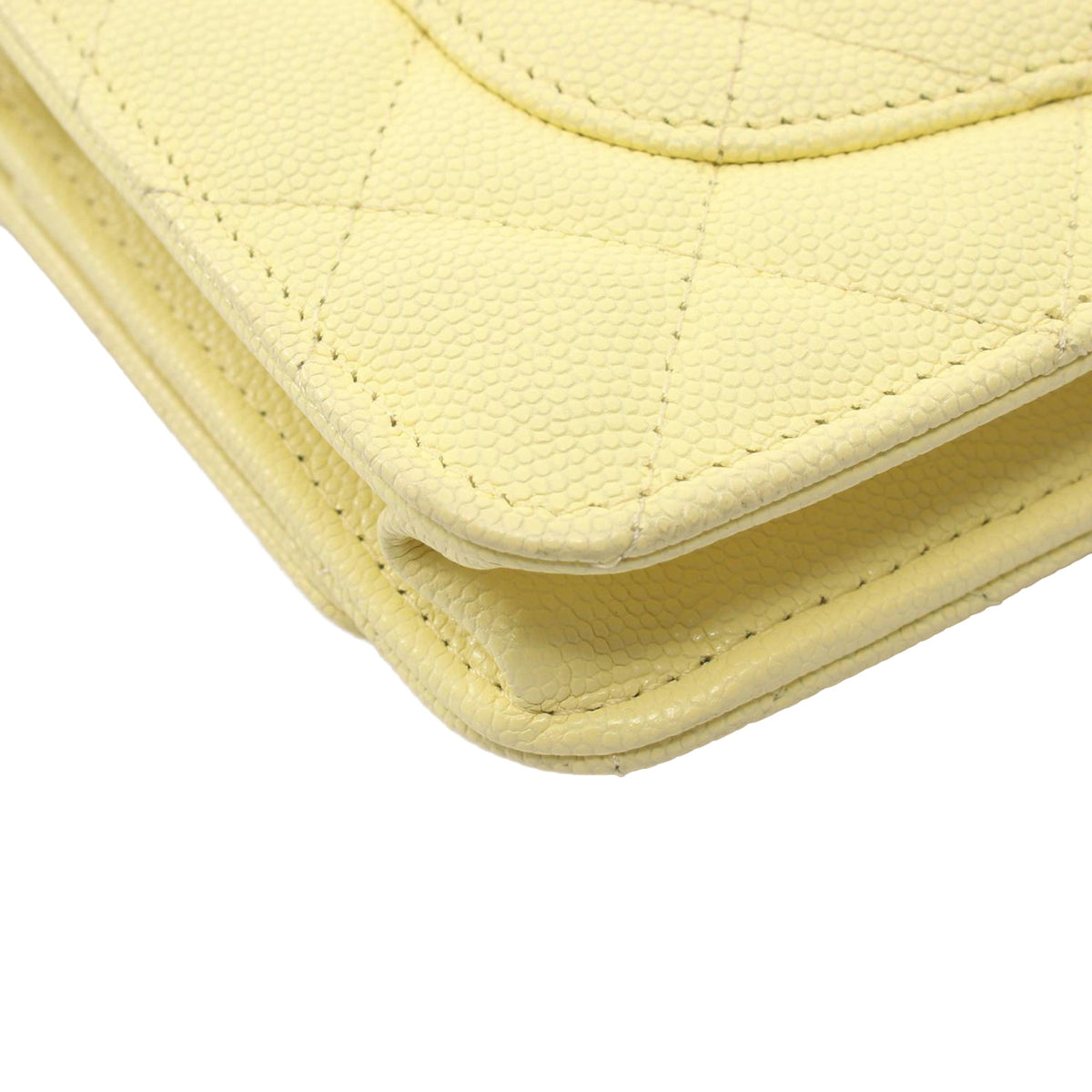 Chanel CC Quilted Caviar Wallet on Chain