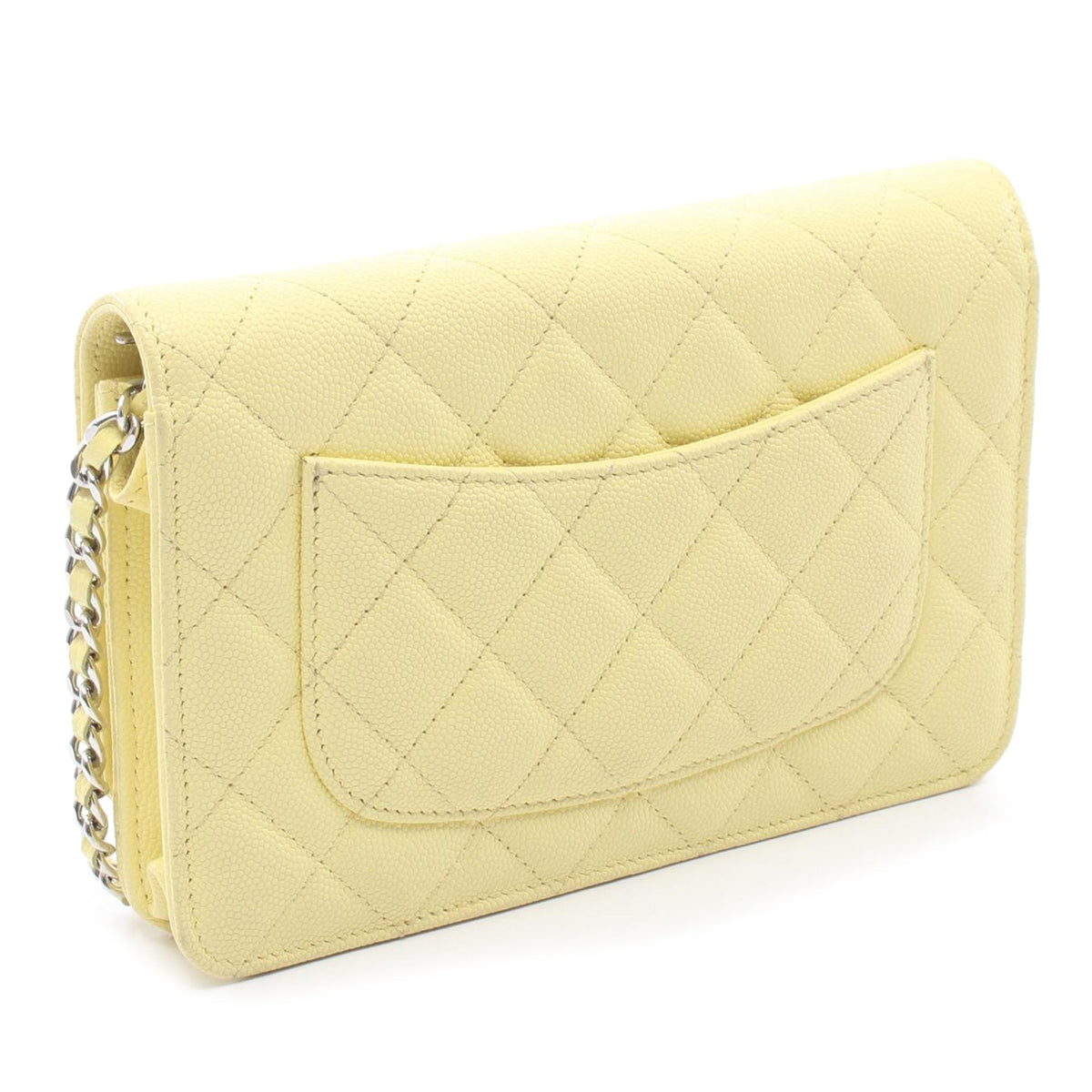 Chanel CC Quilted Caviar Wallet on Chain
