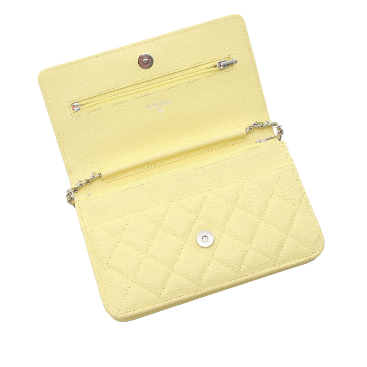 Chanel CC Quilted Caviar Wallet on Chain