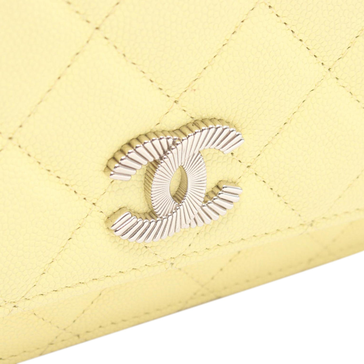 Chanel CC Quilted Caviar Wallet on Chain
