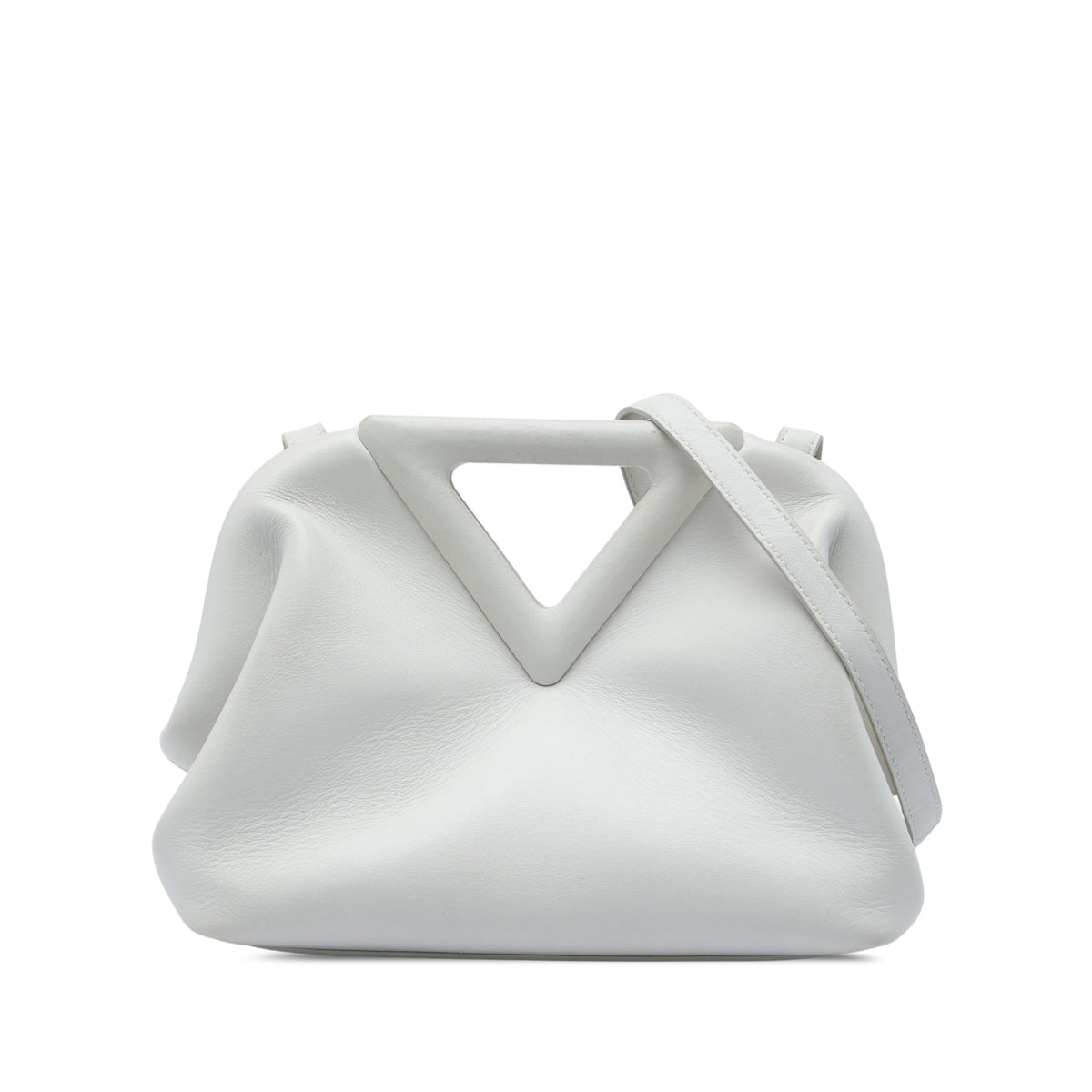 Bottega Veneta Small Leather The Point Triangle Satchel