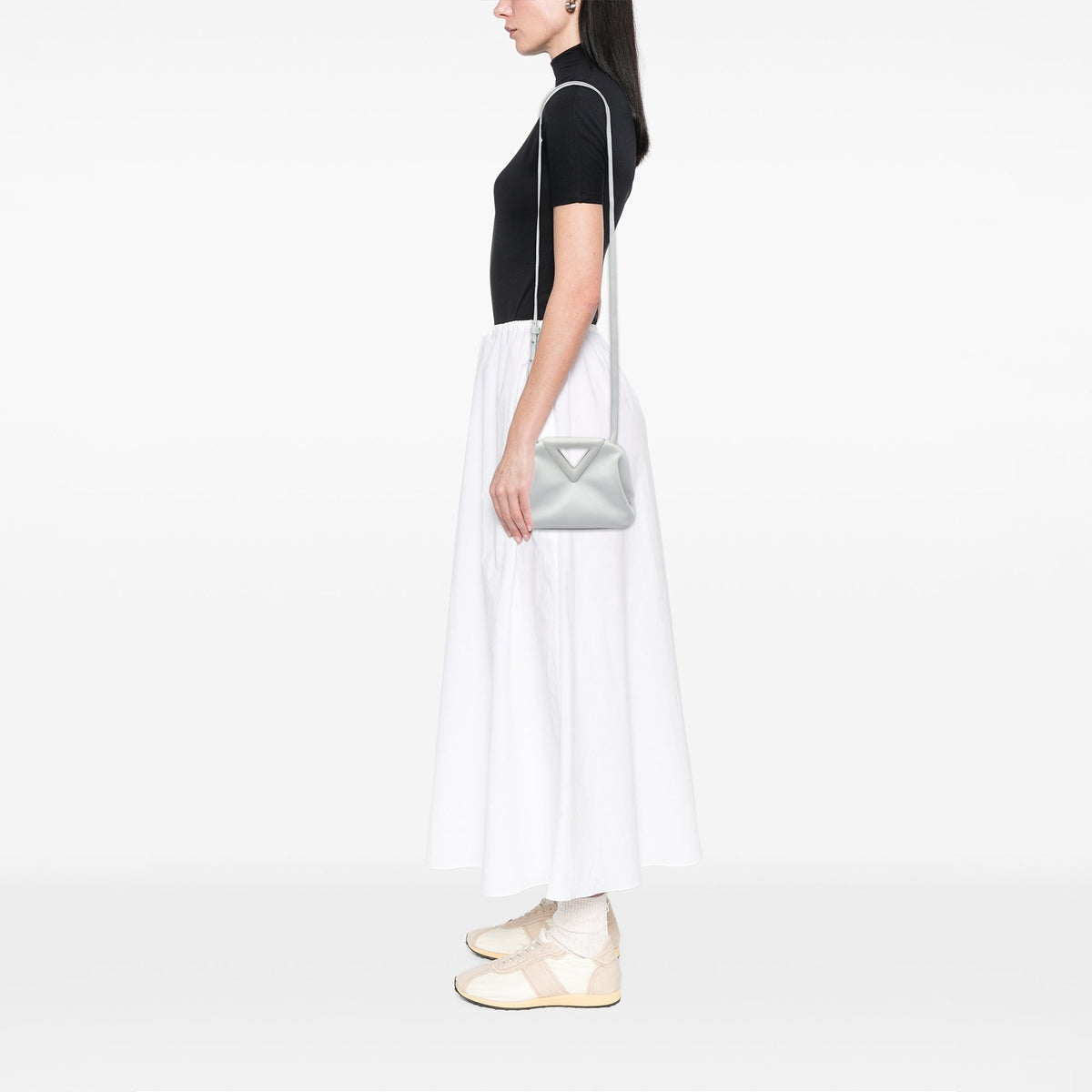 Bottega Veneta Small Leather The Point Triangle Satchel