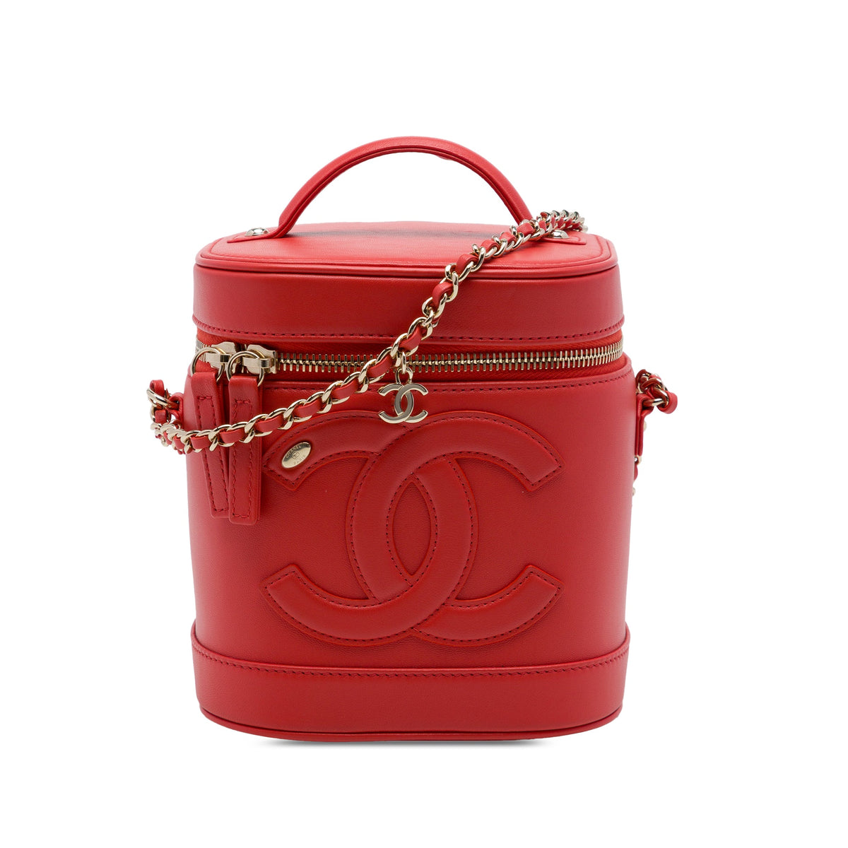 Chanel CC Lambskin Vanity Case