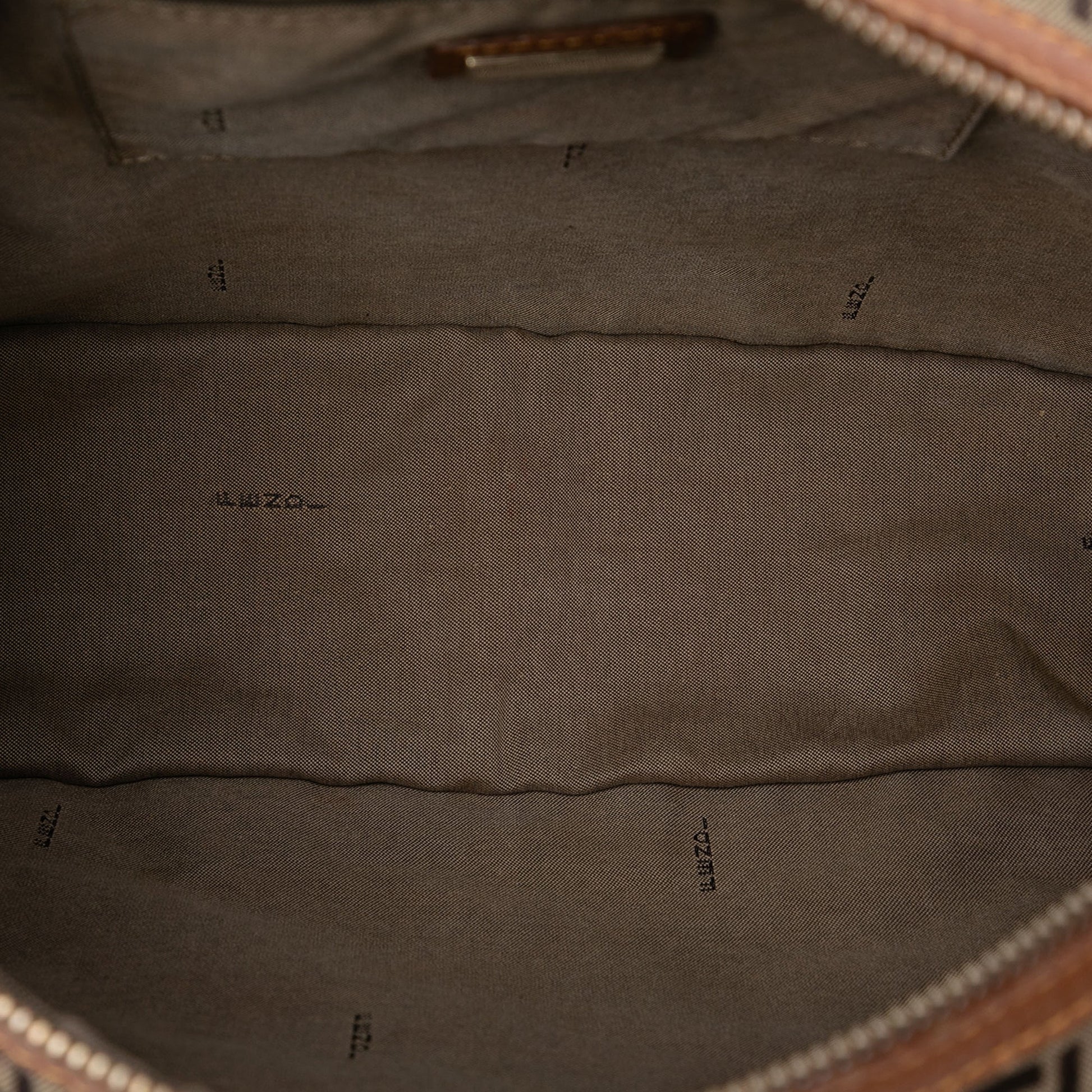 Fendi Zucchino Canvas F Charm Crossbody