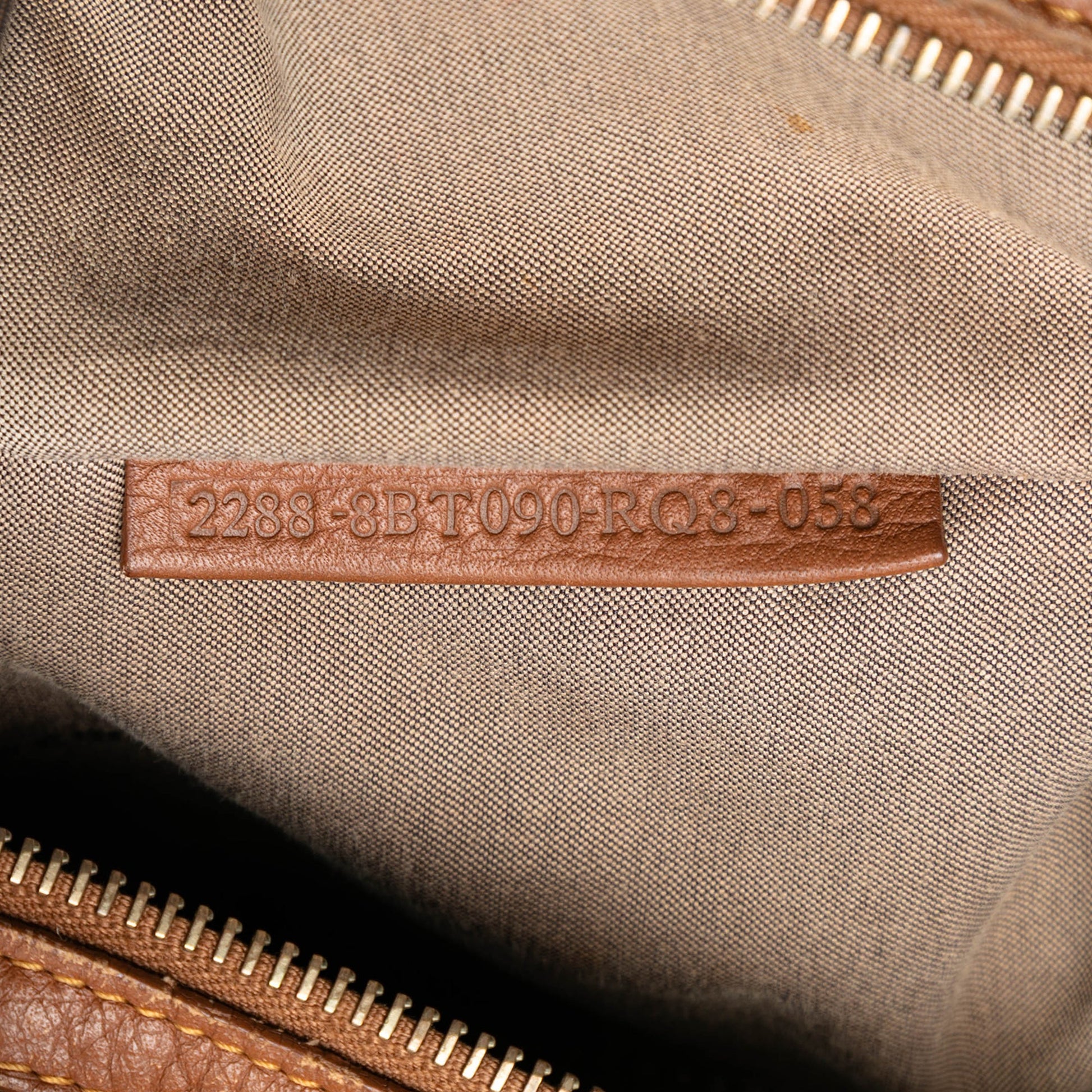 Fendi Zucchino Canvas F Charm Crossbody