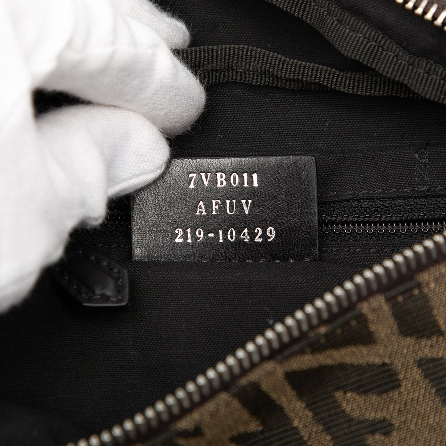 Fendi Zucchino Canvas Belt Bag