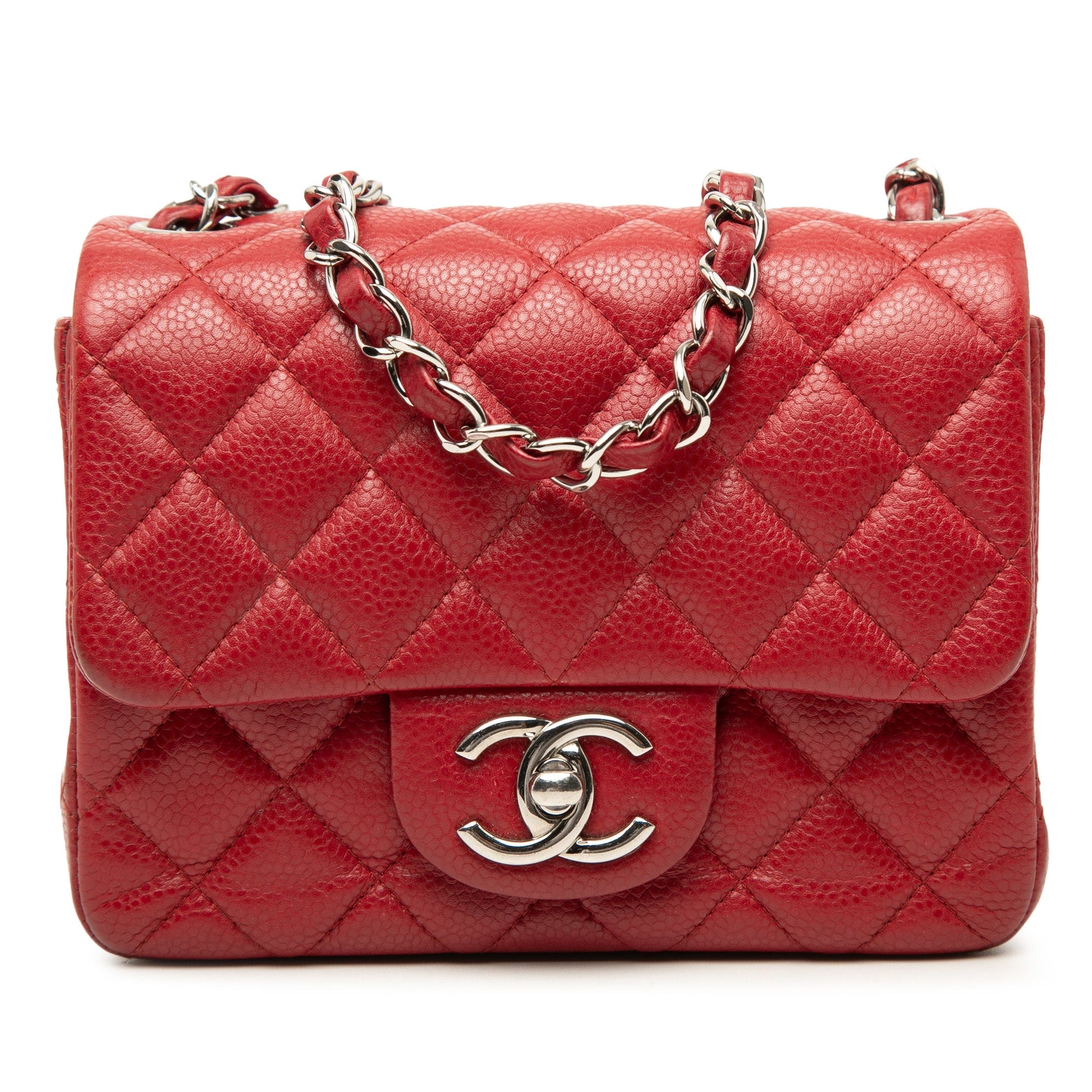 Chanel Mini Square Classic Caviar Single Flap