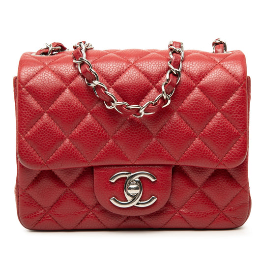 Chanel Mini Square Classic Caviar Single Flap
