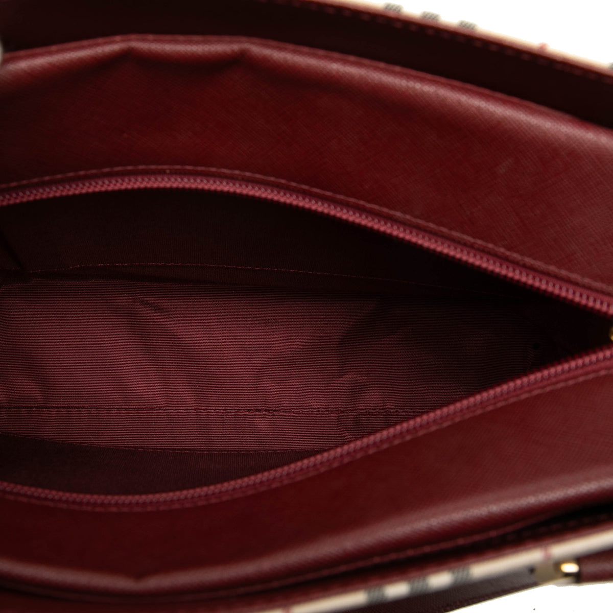 Burberry House Check Canvas Tote — Beige