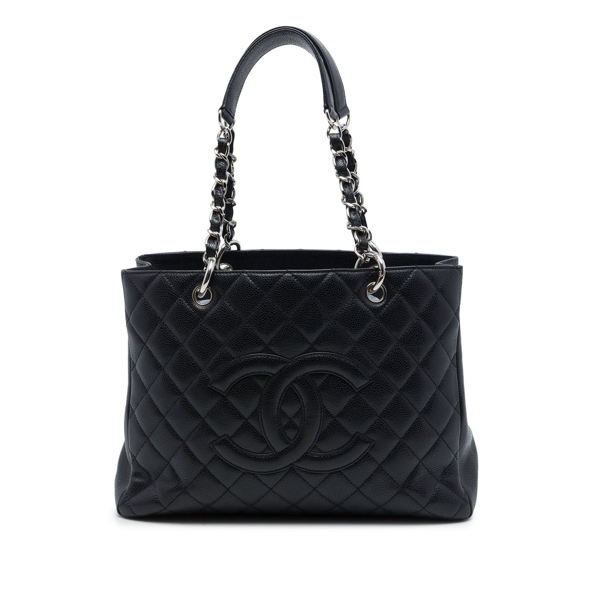 Chanel Caviar Grand Shopping Tote — Black
