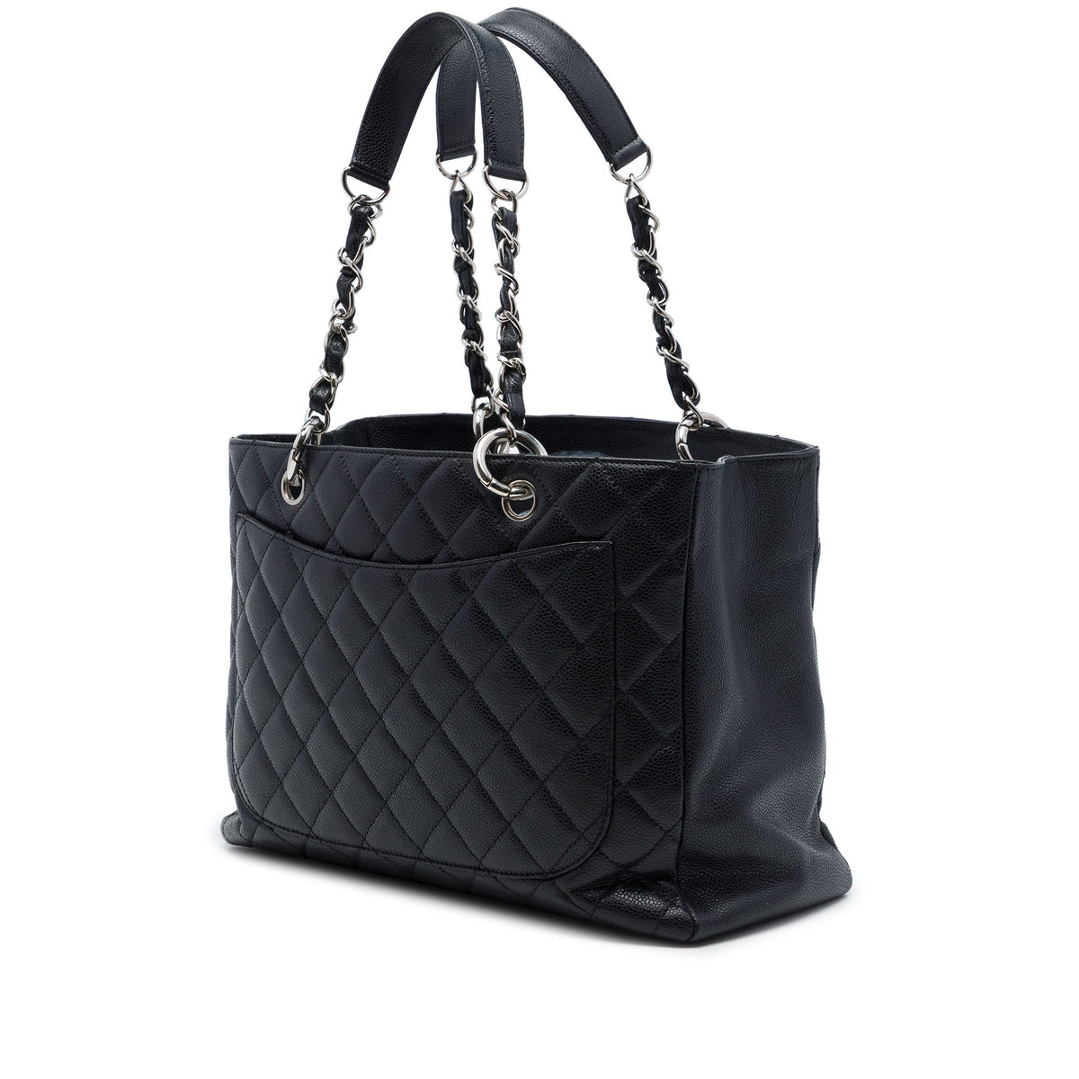 Chanel Caviar Grand Shopping Tote — Black