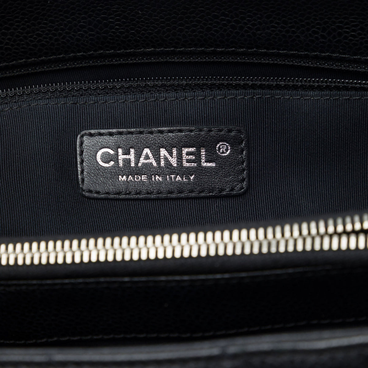 Chanel Caviar Grand Shopping Tote — Black