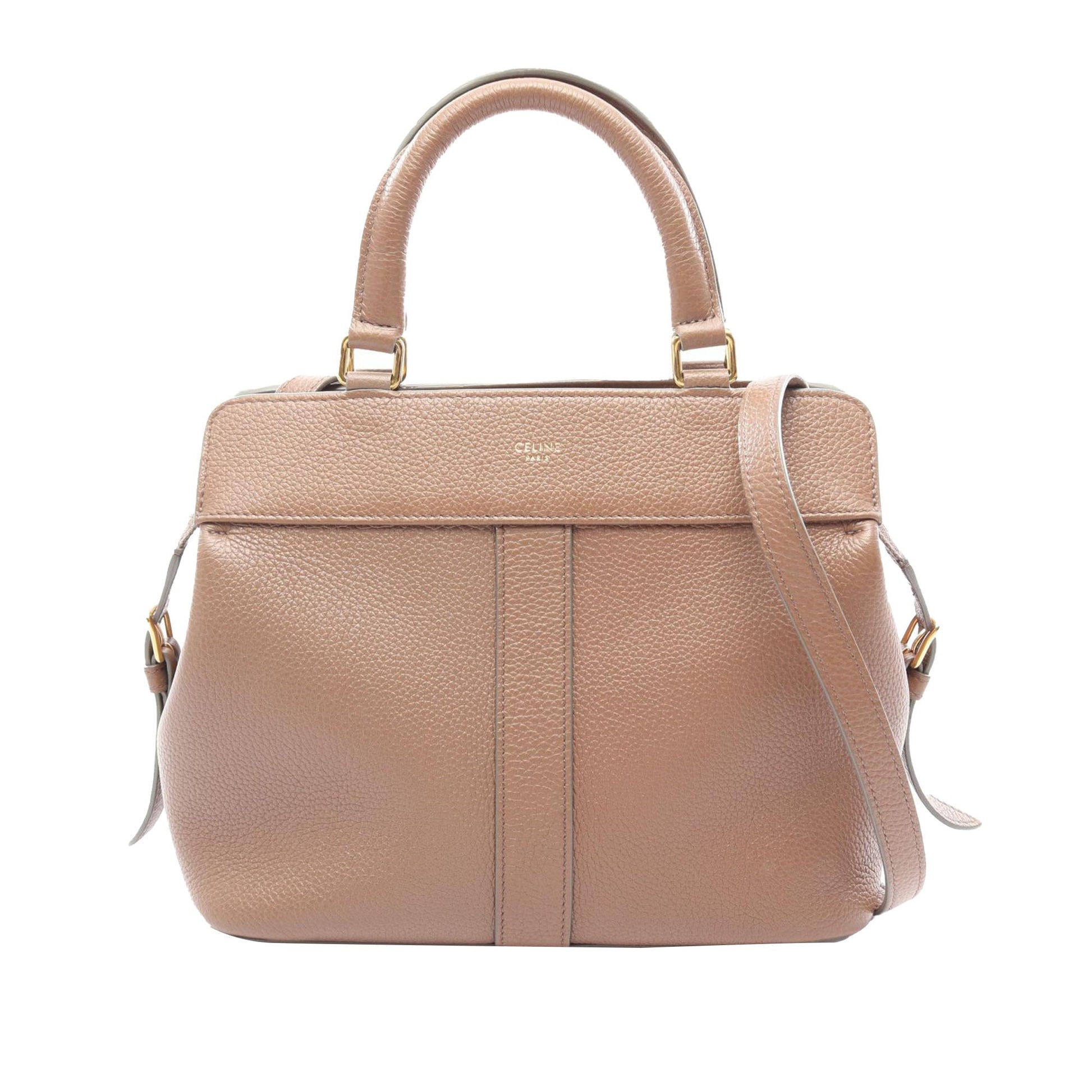 Celine Small Cabas de France Leather Satchel
