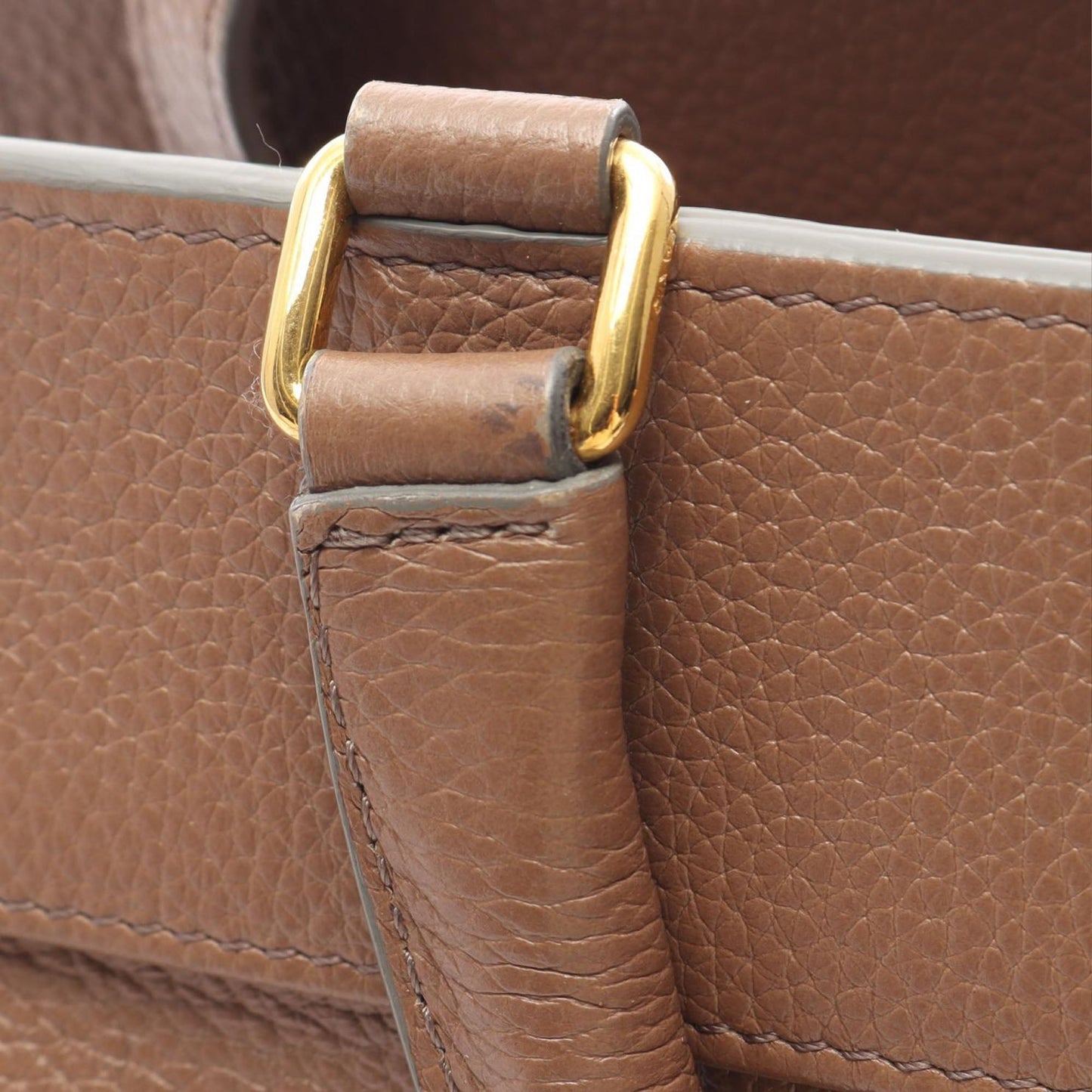 Celine Small Cabas de France Leather Satchel
