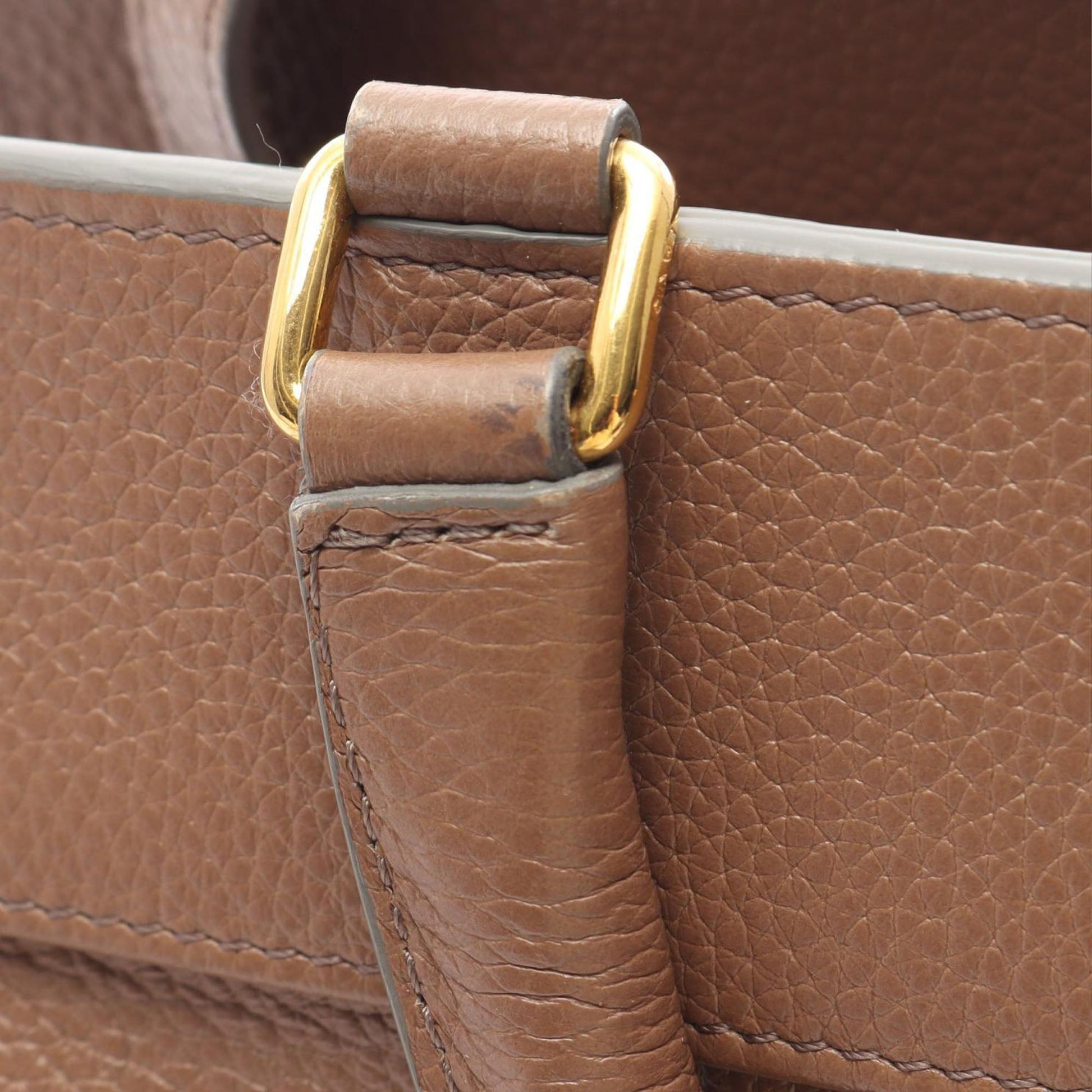 Celine Small Cabas de France Leather Satchel