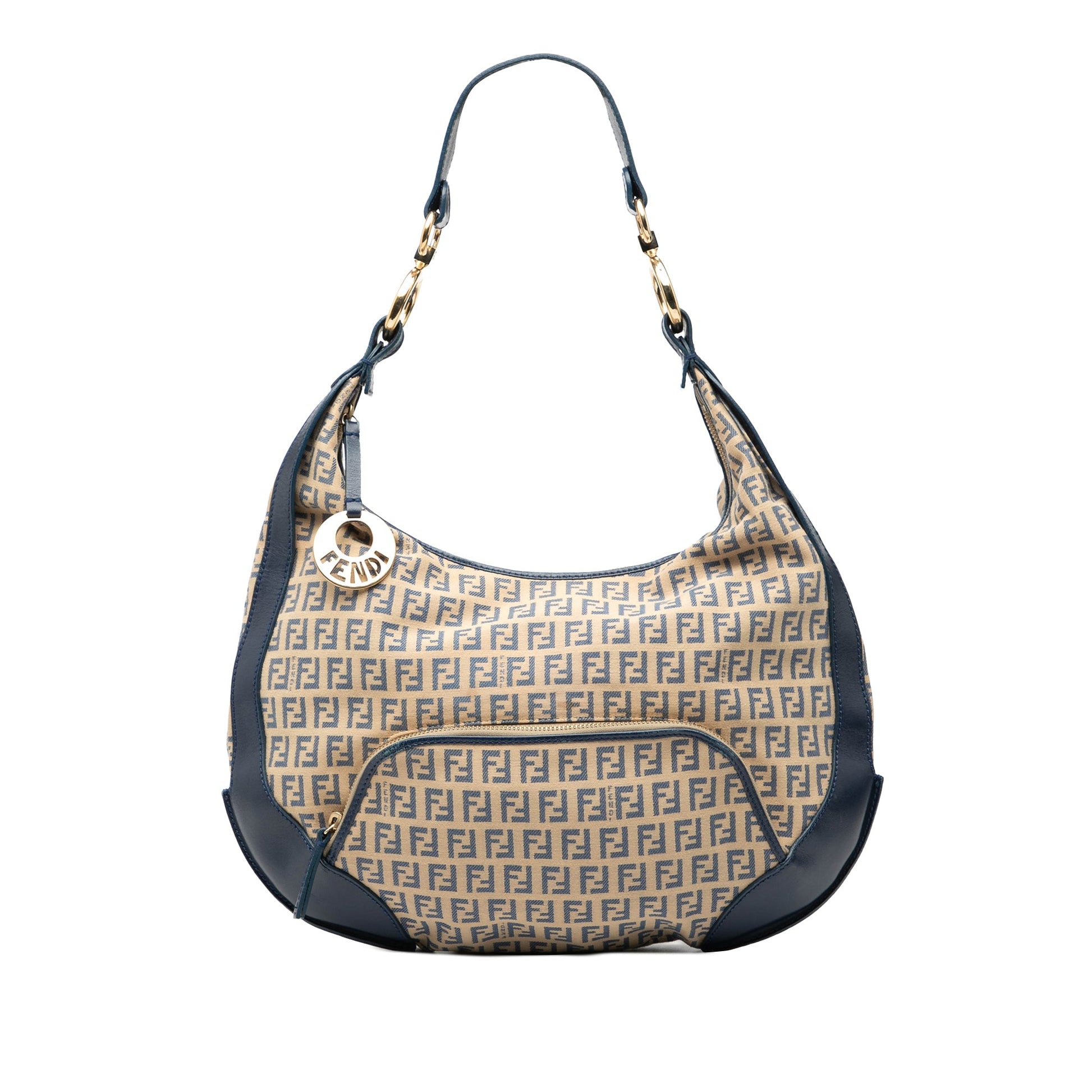 Fendi Zucchino Canvas Chef Pocket Hobo