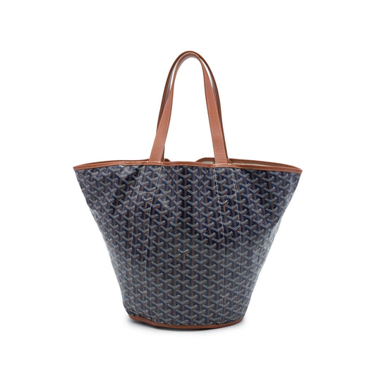 Goyard Goyardine Reversible Belharra Tote — Blue