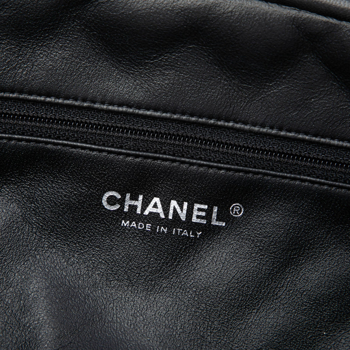 Chanel Quilted Lambskin Frame Clutch — Black