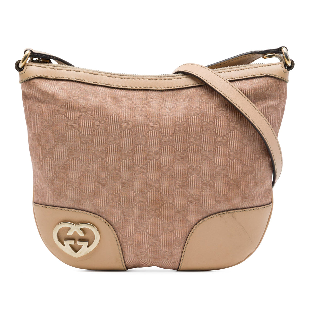 Gucci GG Canvas Lovely Crossbody — Brown