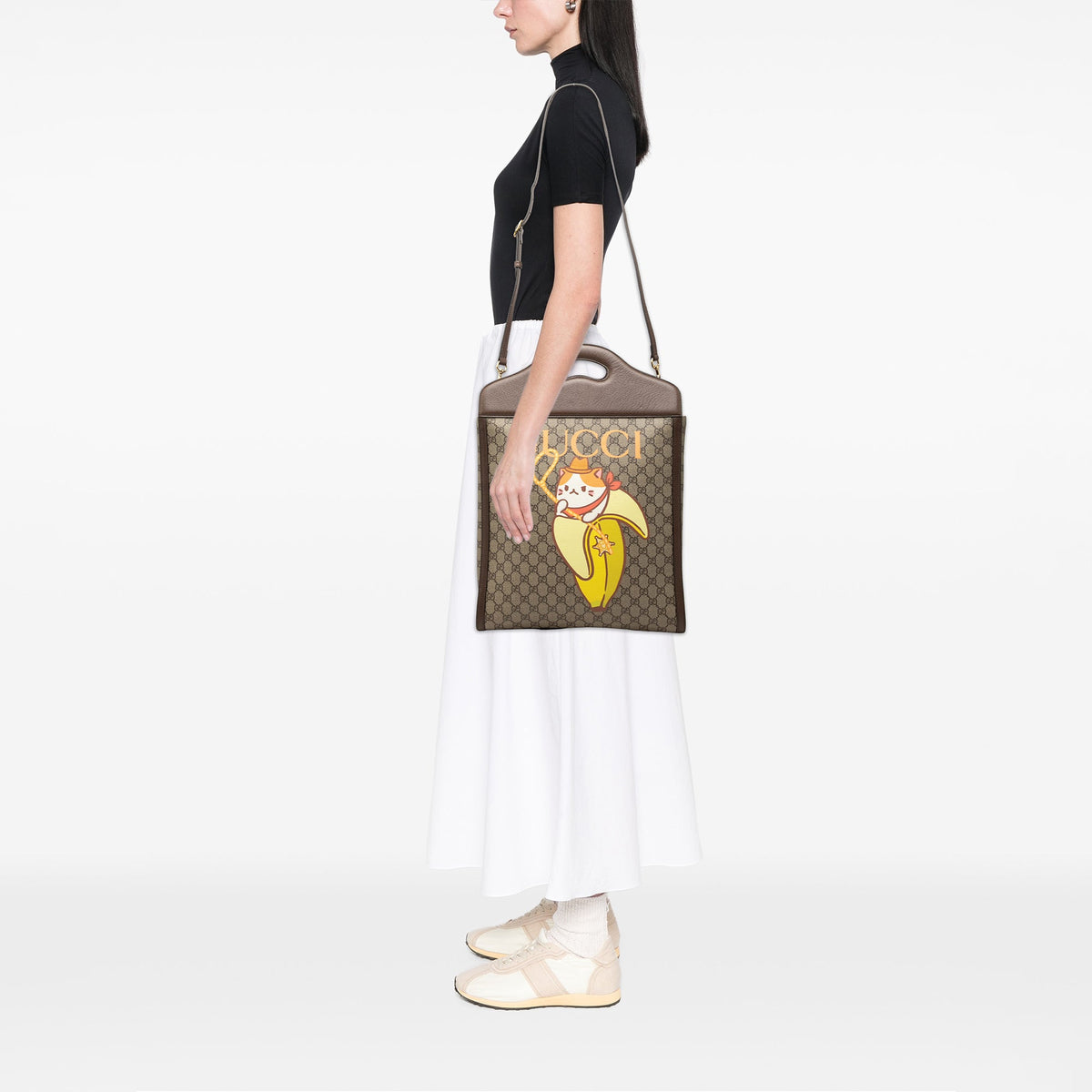 Gucci Crunchyroll Bananya GG Supreme Satchel