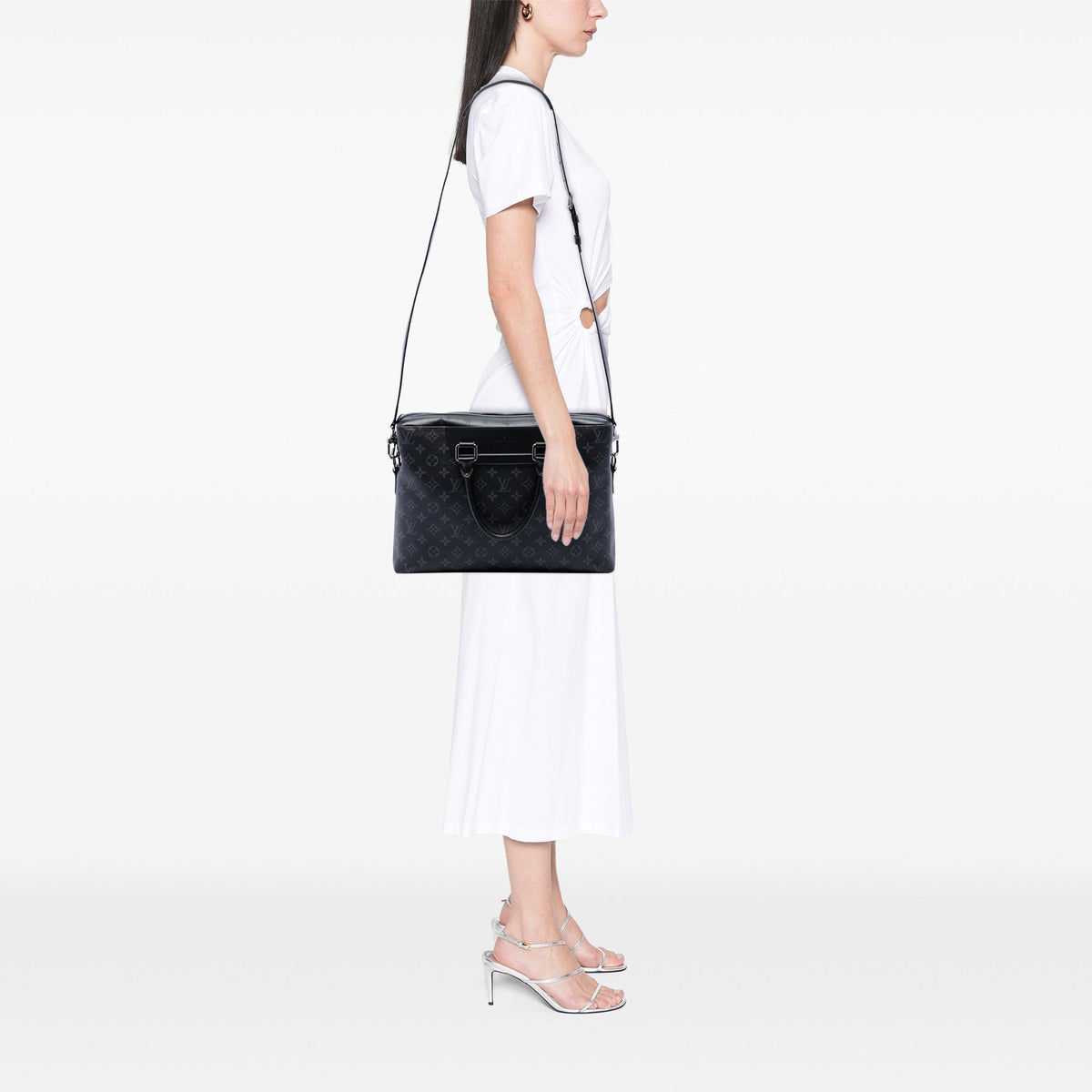 Louis Vuitton Monogram Eclipse Odyssey Briefcase — Black