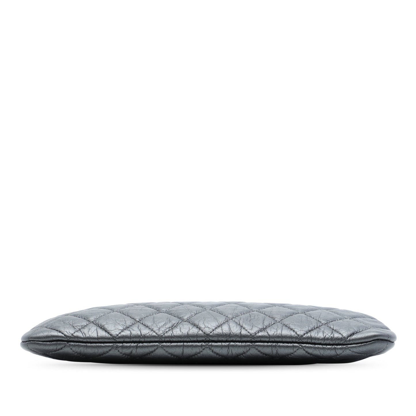 Chanel Medium Quilted Aged Calfskin Chain Tassel O Case Clutch