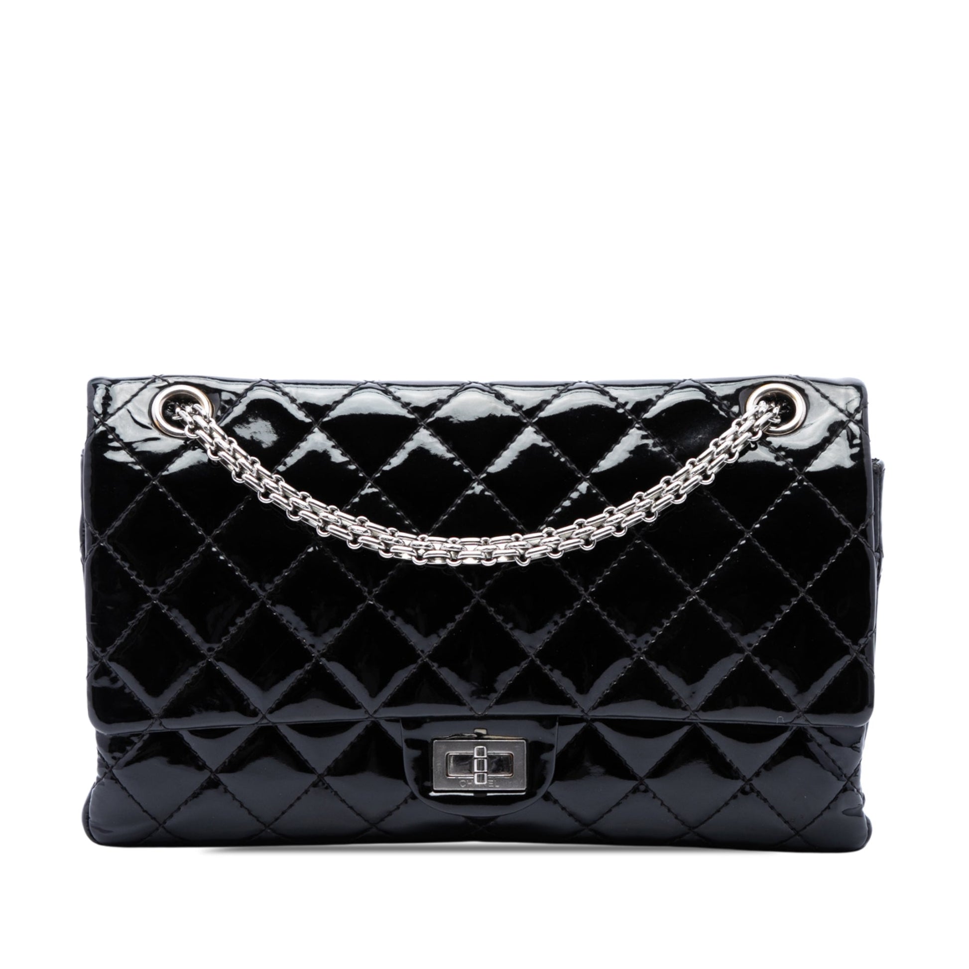 Chanel Quilted Patent Reissue 2.55 Double Flap 226