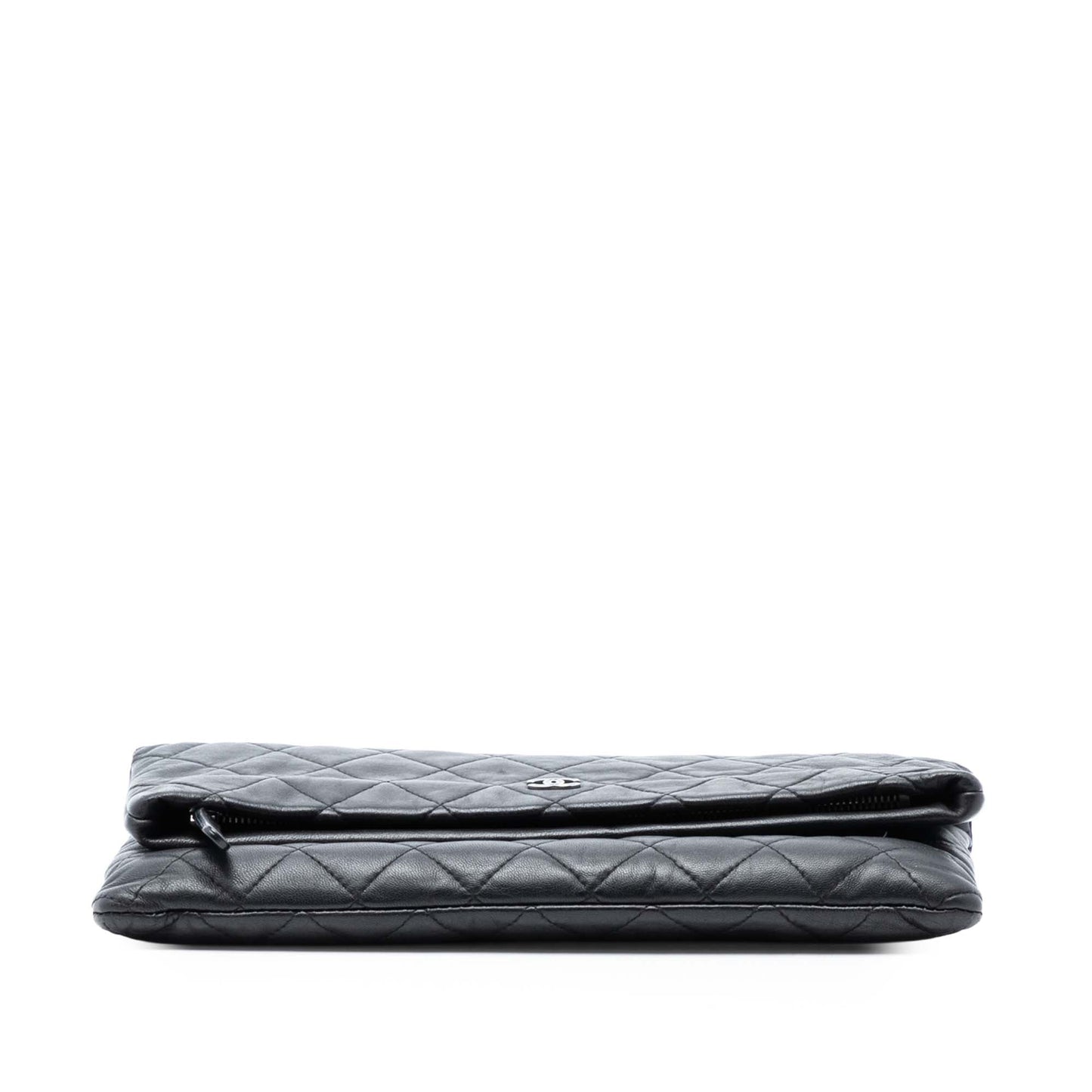 Chanel Quilted Lambskin CC Beauty Foldover Clutch