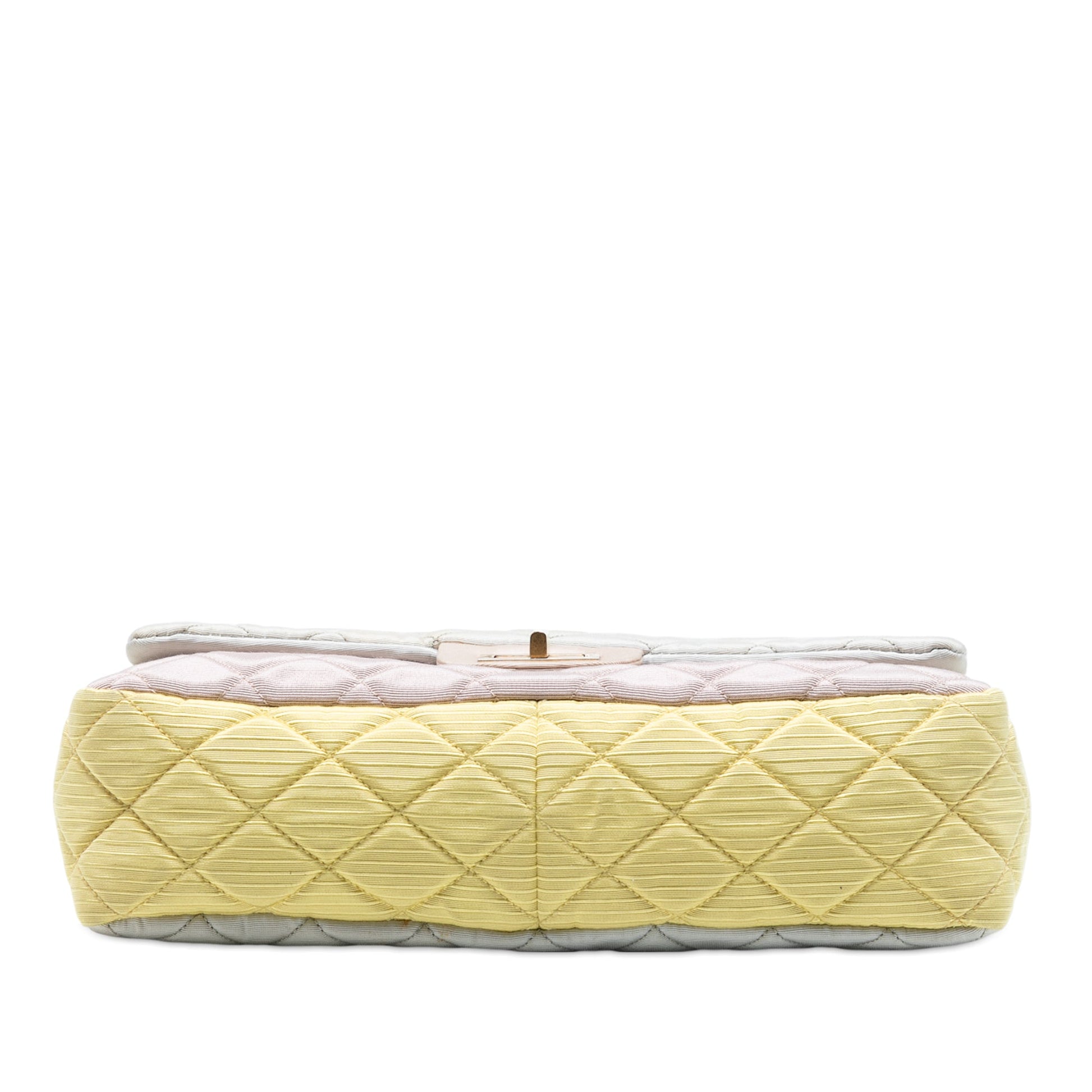 Chanel Tricolor Quilted Grosgrain Satin Reissue 2.55 Single Flap 227